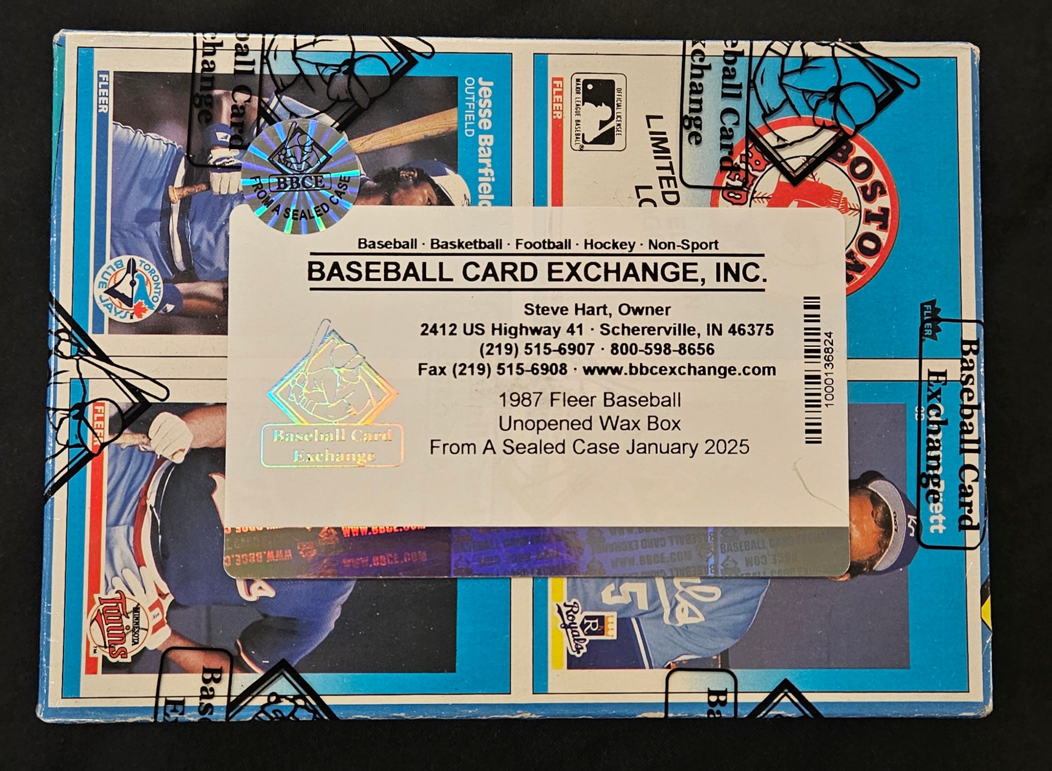 1987 Fleer Baseball Wax Box BBCE Wrapped/Sealed FASC