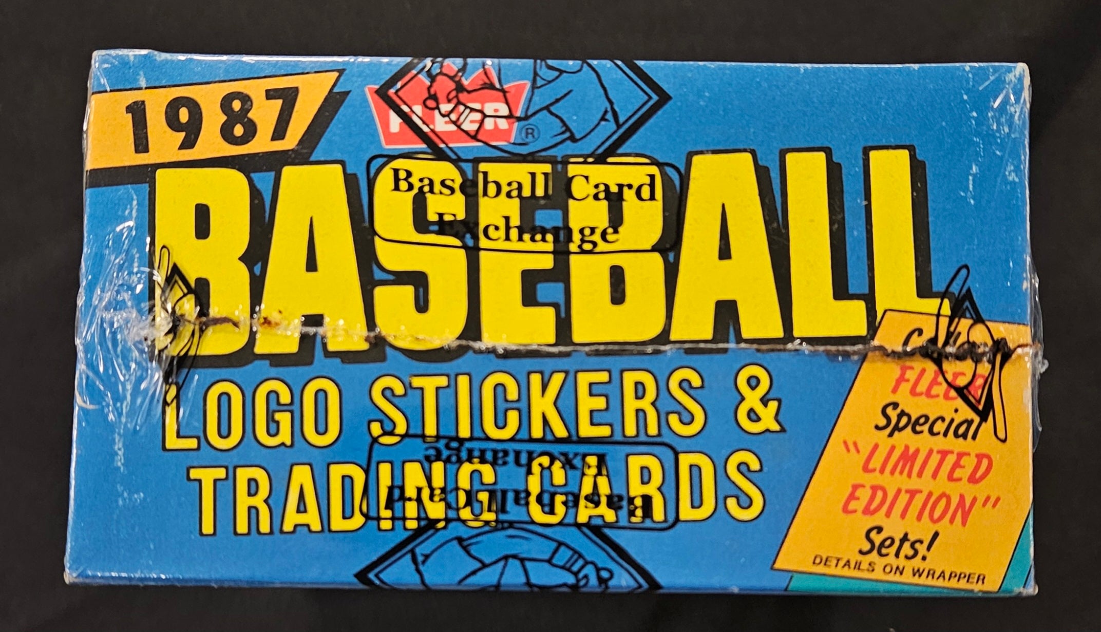 1987 Fleer Baseball Wax Box BBCE Wrapped/Sealed FASC