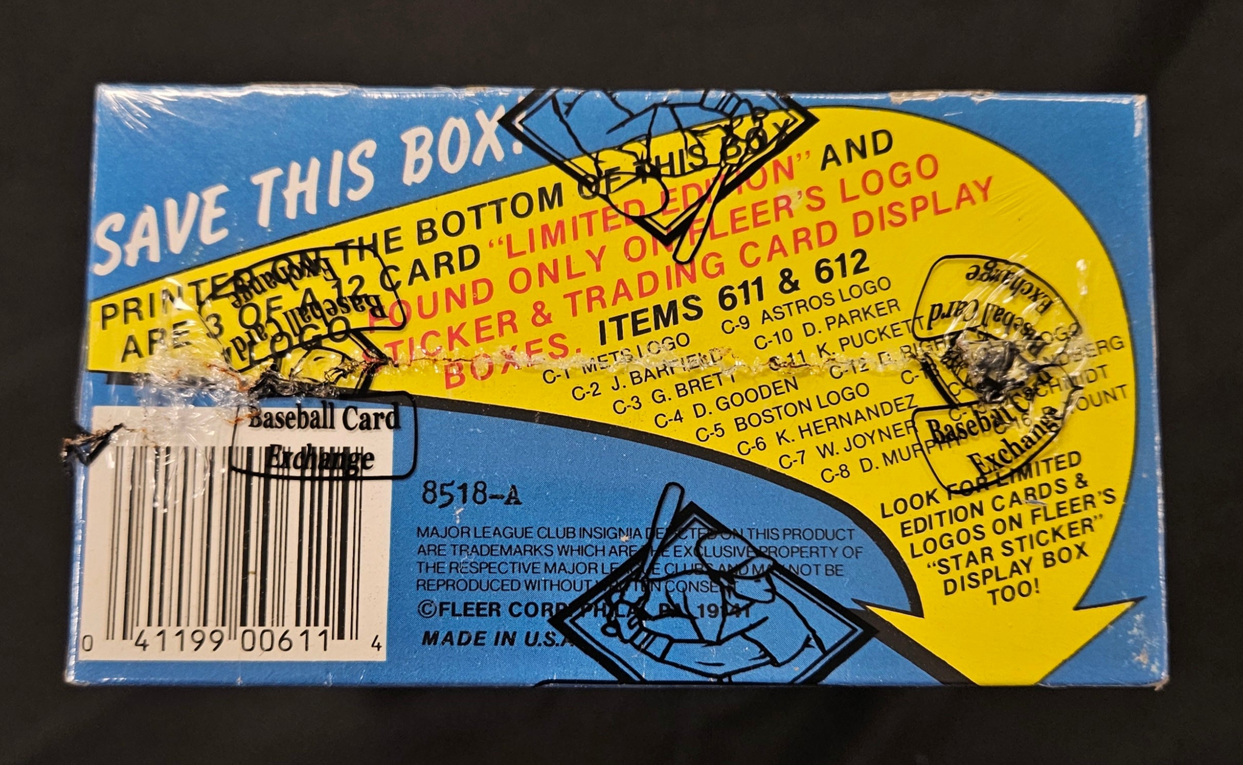1987 Fleer Baseball Wax Box BBCE Wrapped/Sealed FASC