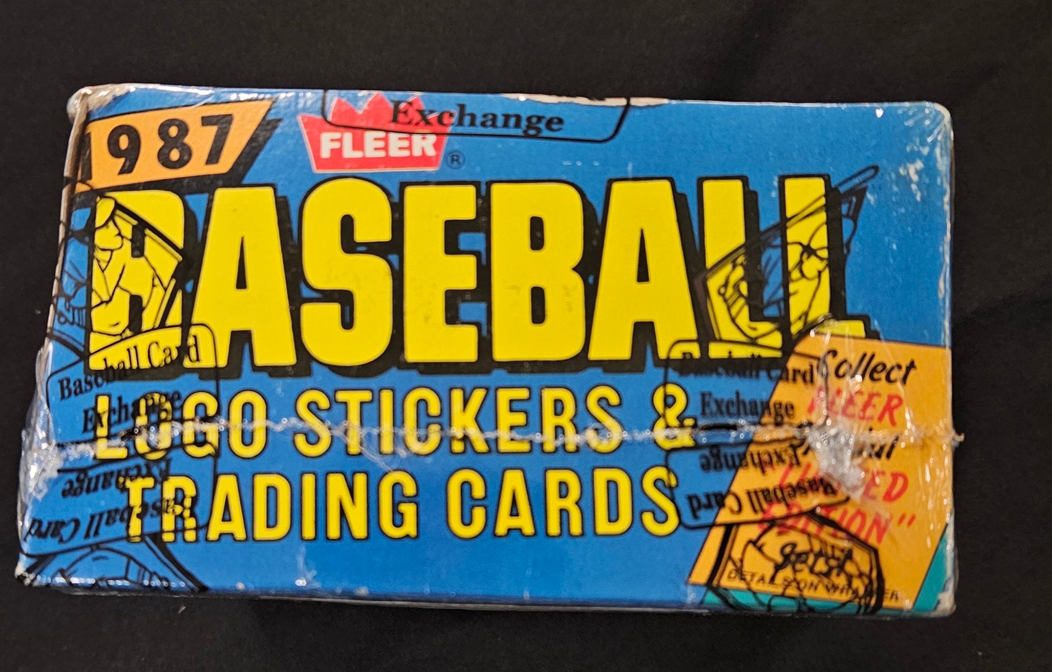 1987 Fleer Baseball Wax Box BBCE Wrapped/Sealed