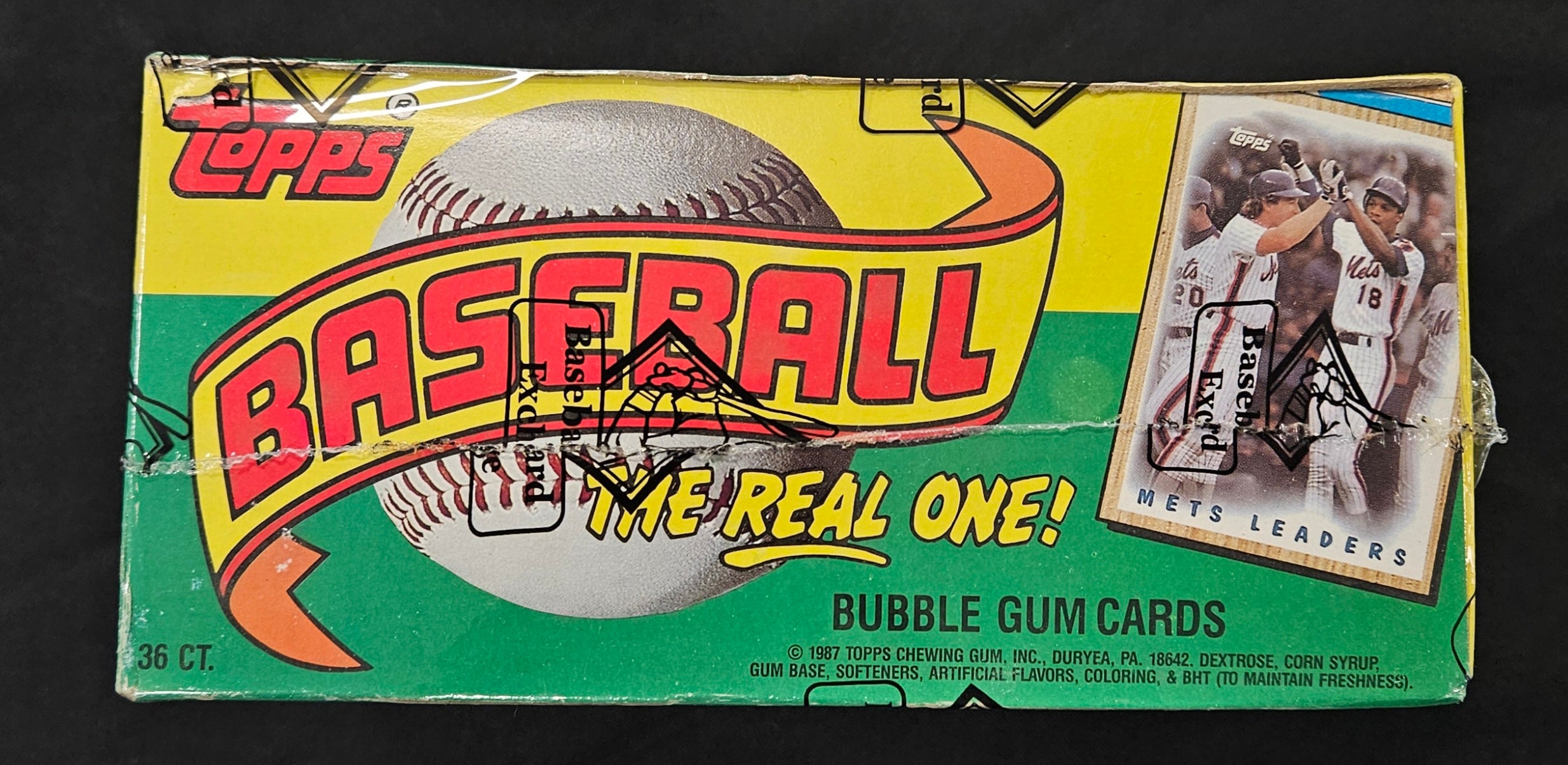 1987 Topps Baseball Wax Box BBCE Wrapped/Sealed FASC