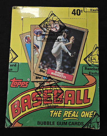 1987 Topps Baseball Wax Box BBCE Wrapped/Sealed