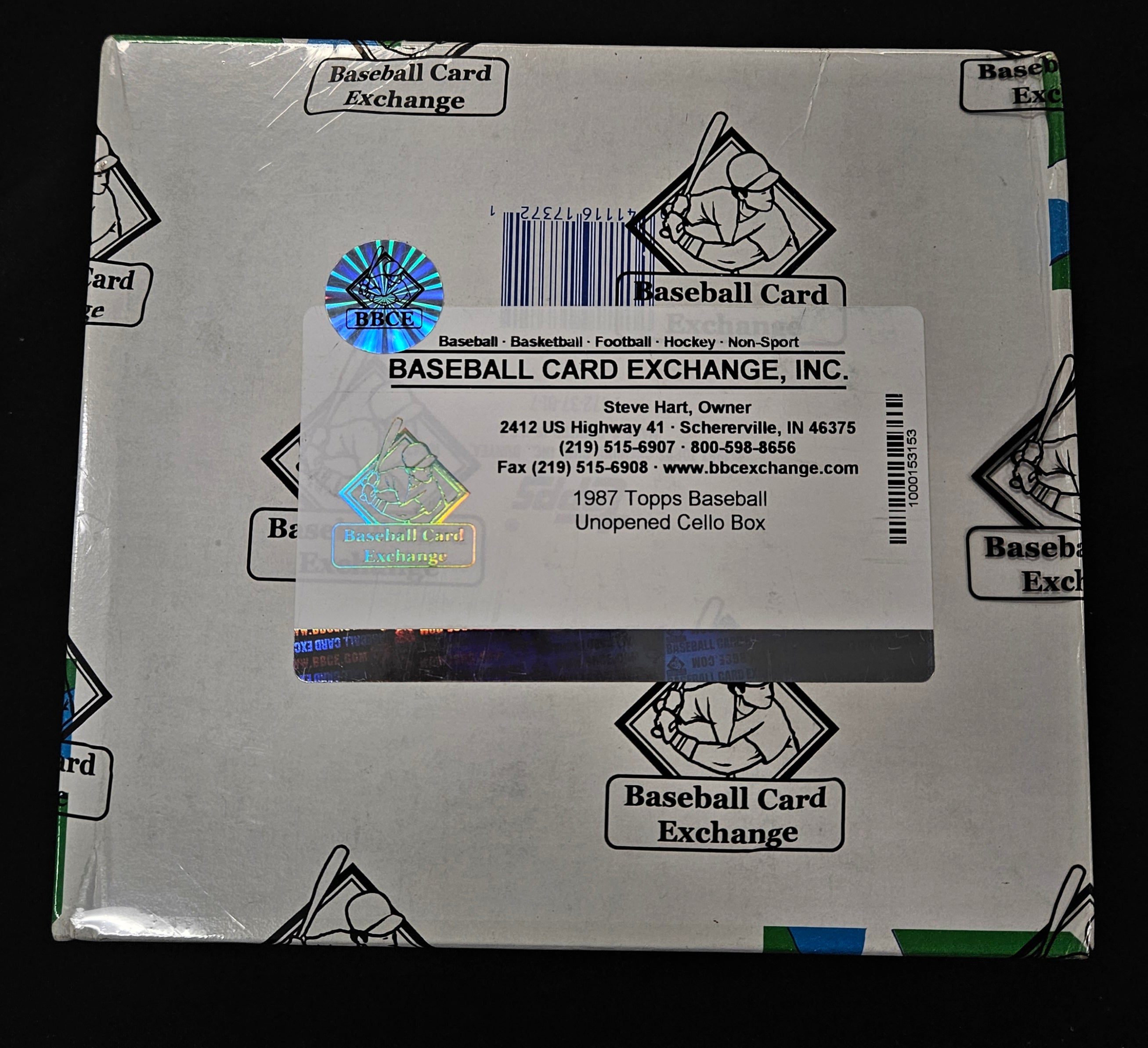 1987 Topps Baseball Cello Box BBCE Wrapped/Sealed