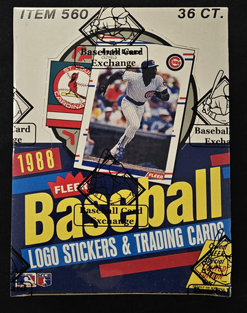 1988 Fleer Baseball Wax Box BBCE Wrapped/Sealed FASC