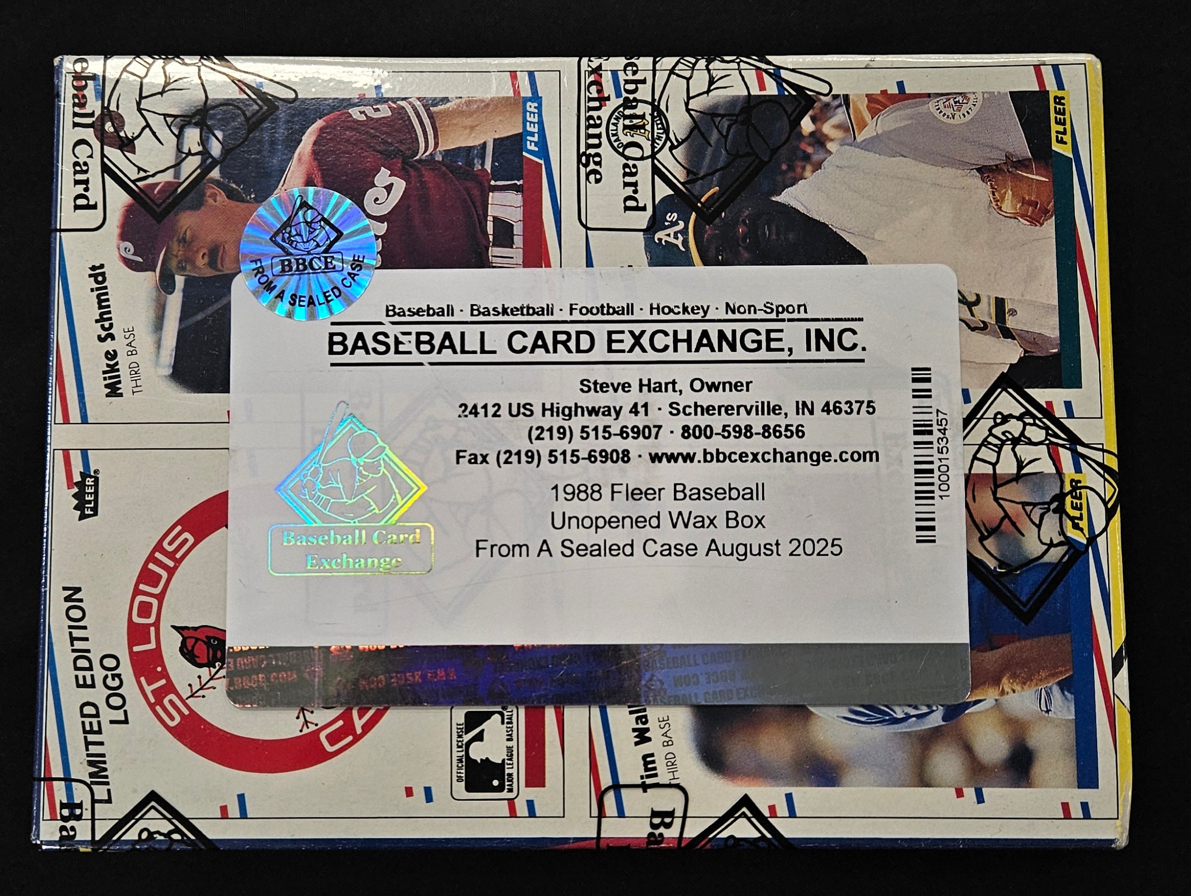 1988 Fleer Baseball Wax Box BBCE Wrapped/Sealed FASC
