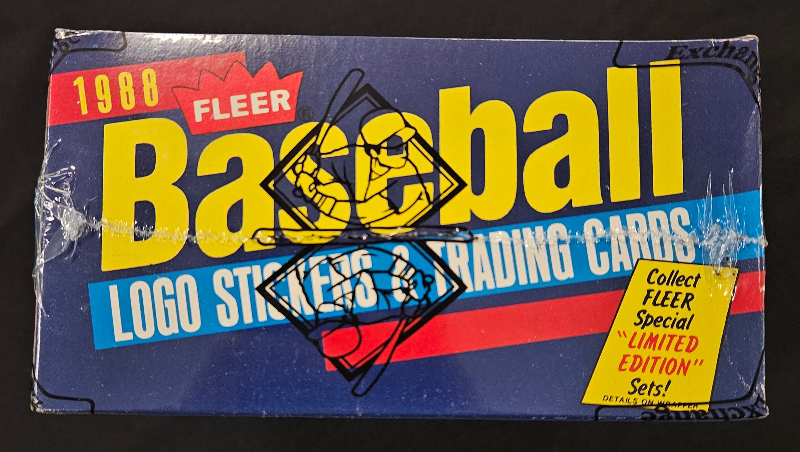 1988 Fleer Baseball Wax Box BBCE Wrapped/Sealed FASC