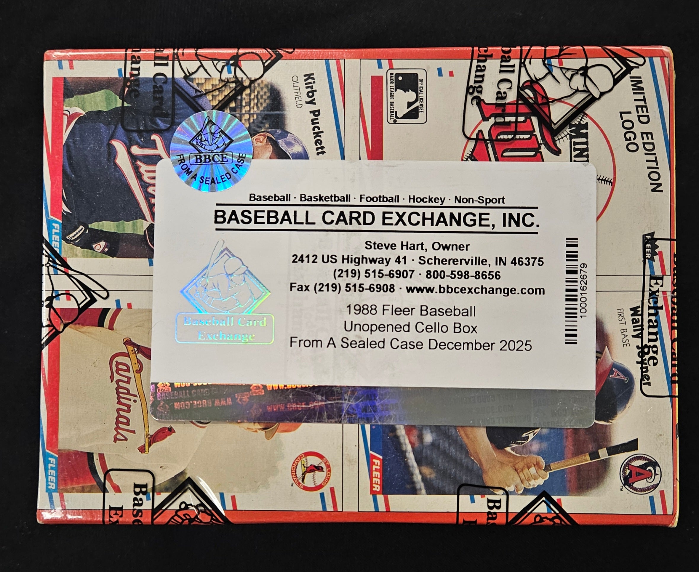1988 Fleer Baseball Cello Box BBCE Wrapped/Sealed FASC