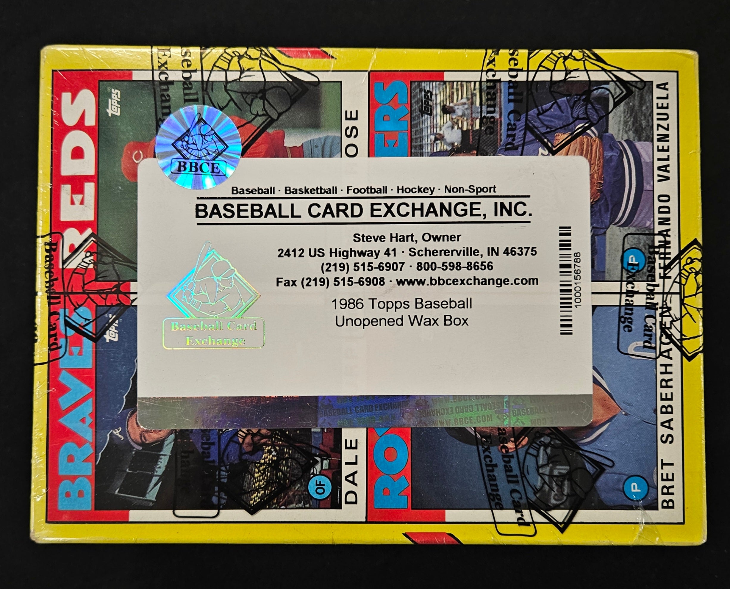 1986 Topps Baseball Wax Box BBCE Wrapped/Sealed