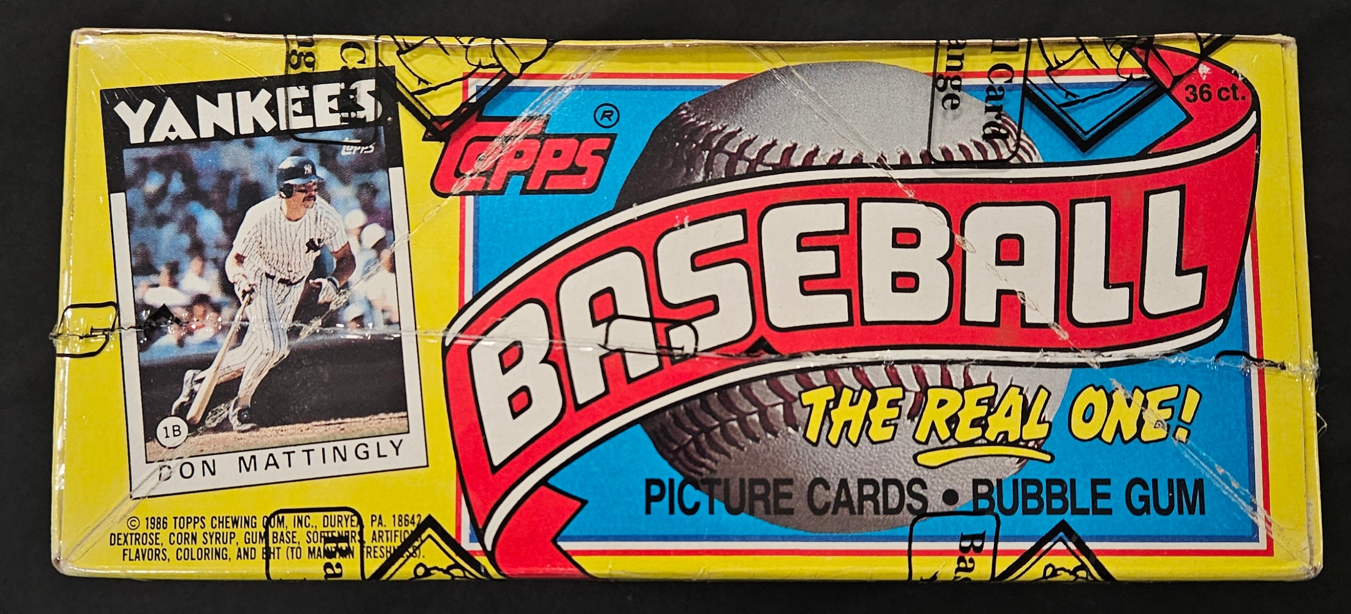1986 Topps Baseball Wax Box BBCE Wrapped/Sealed