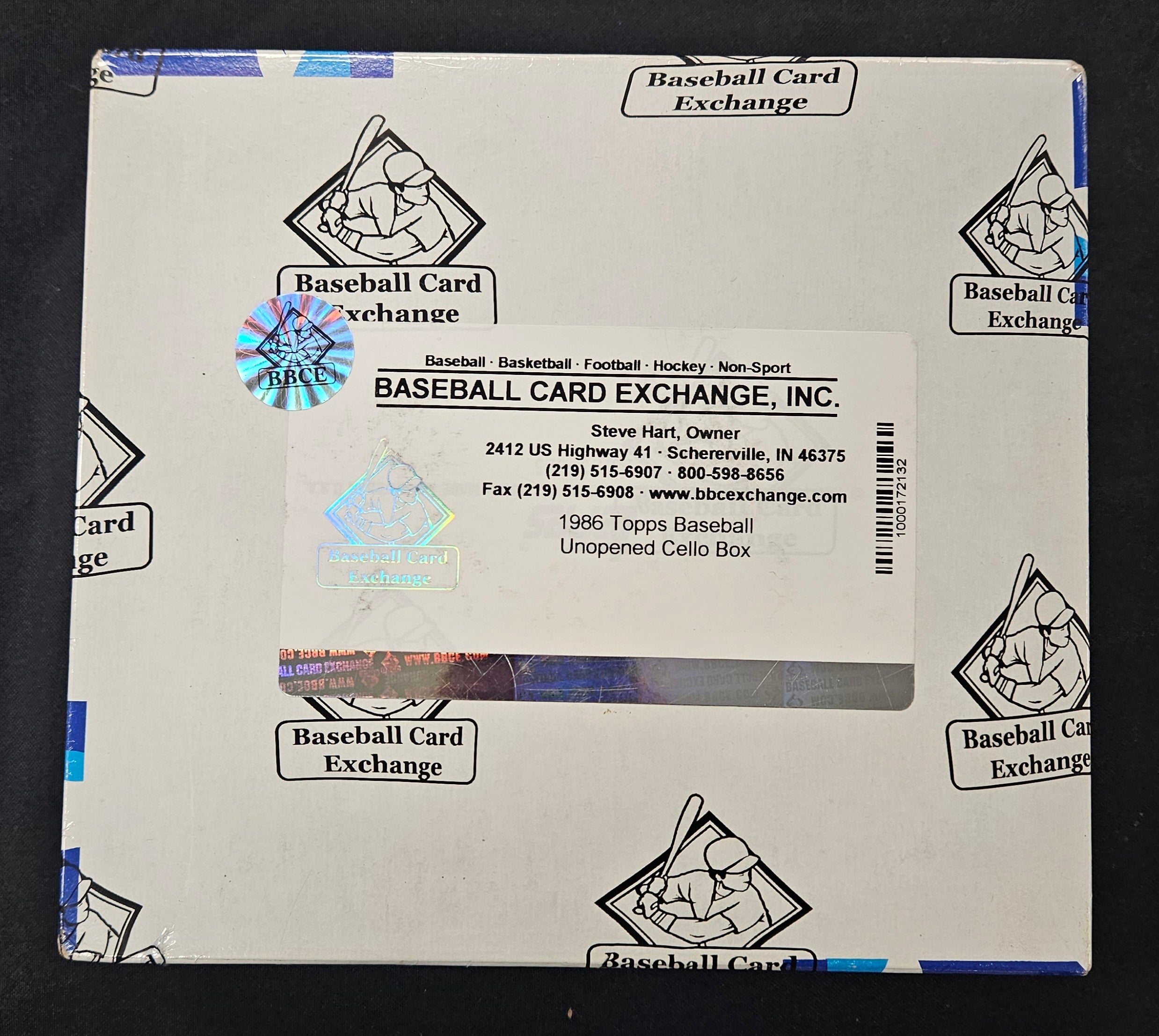 1986 Topps Baseball Cello Box BBCE Wrapped/Sealed