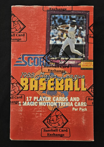 1988 Score Baseball Box BBCE Wrapped/Sealed