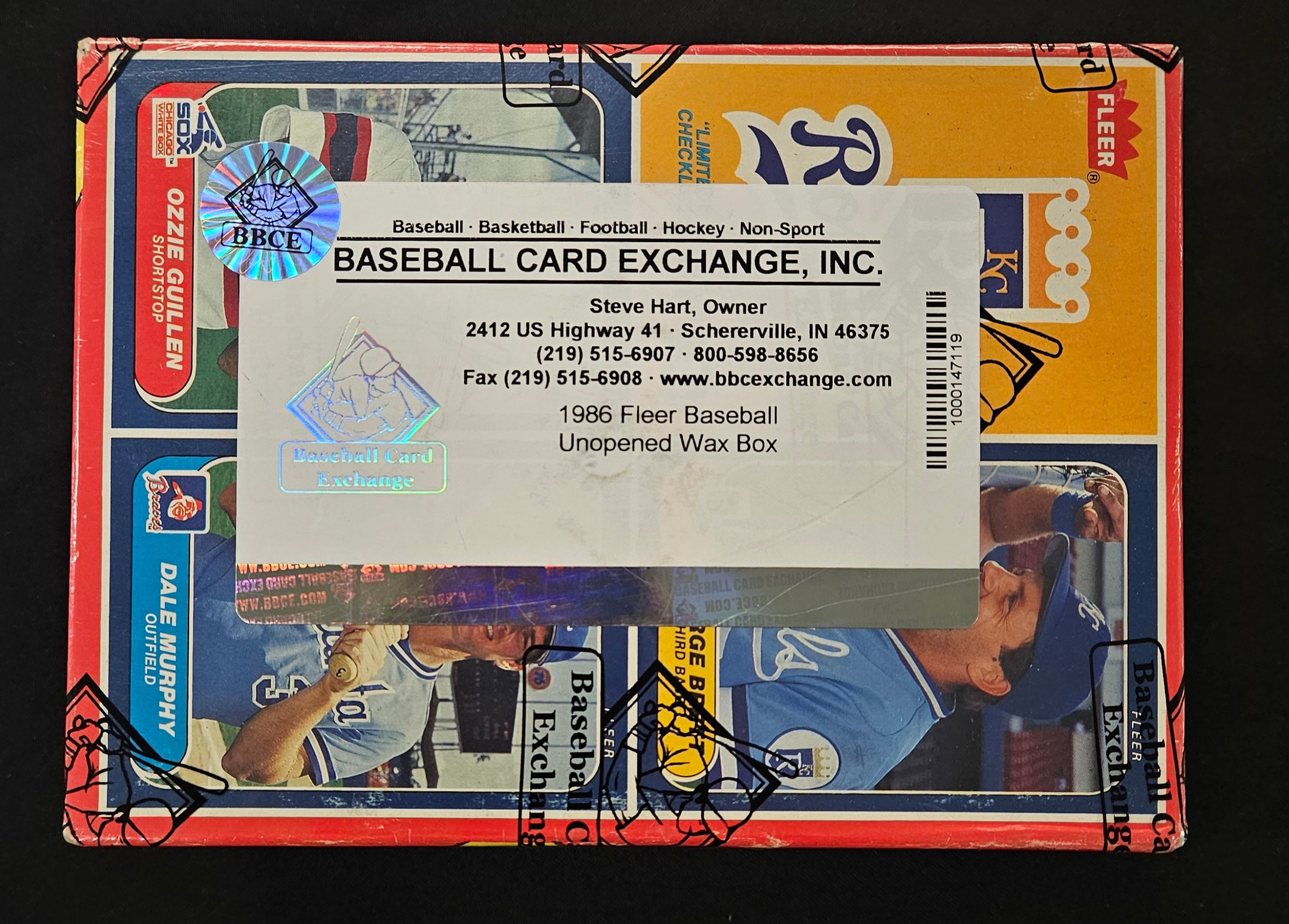 1986 Fleer Baseball Wax Box BBCE Wrapped/Sealed