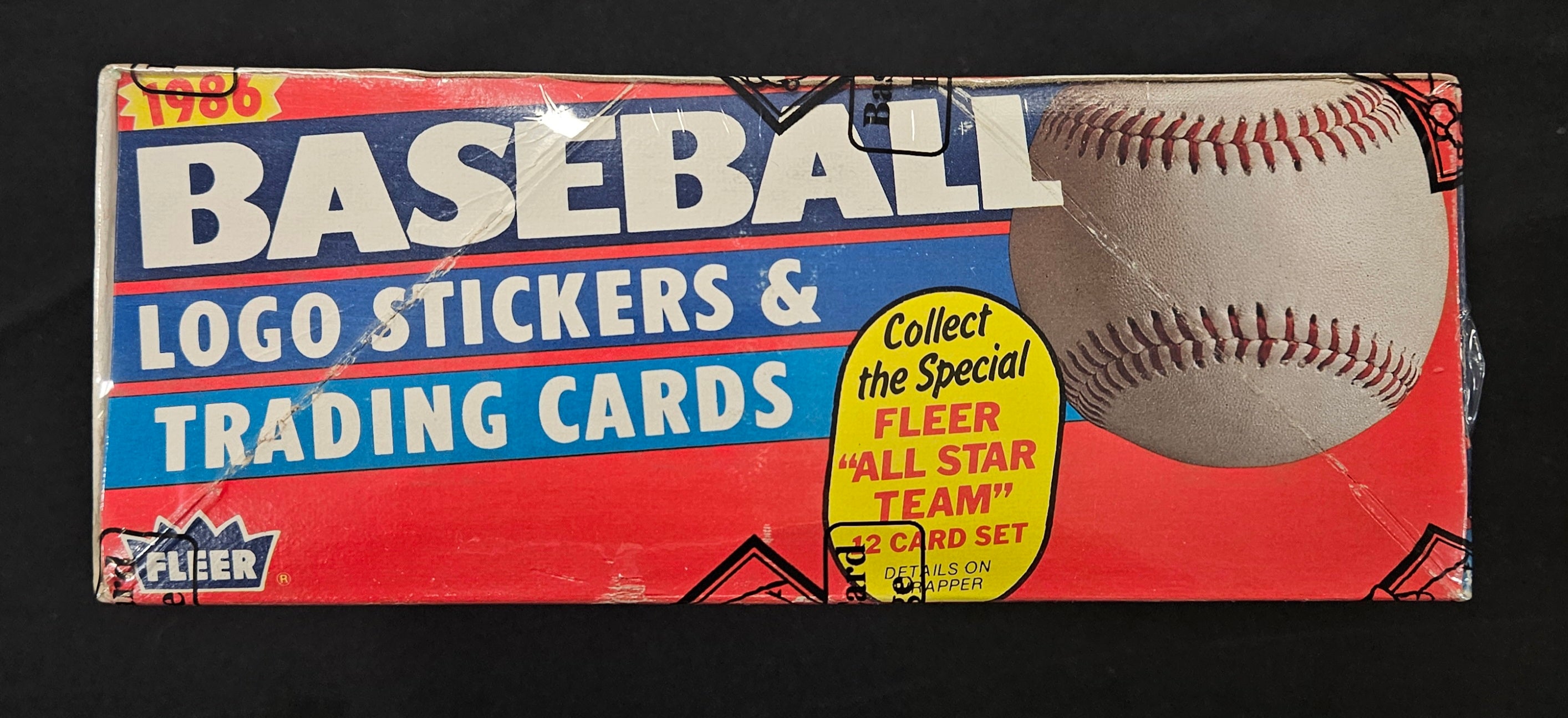 1986 Fleer Baseball Wax Box BBCE Wrapped/Sealed
