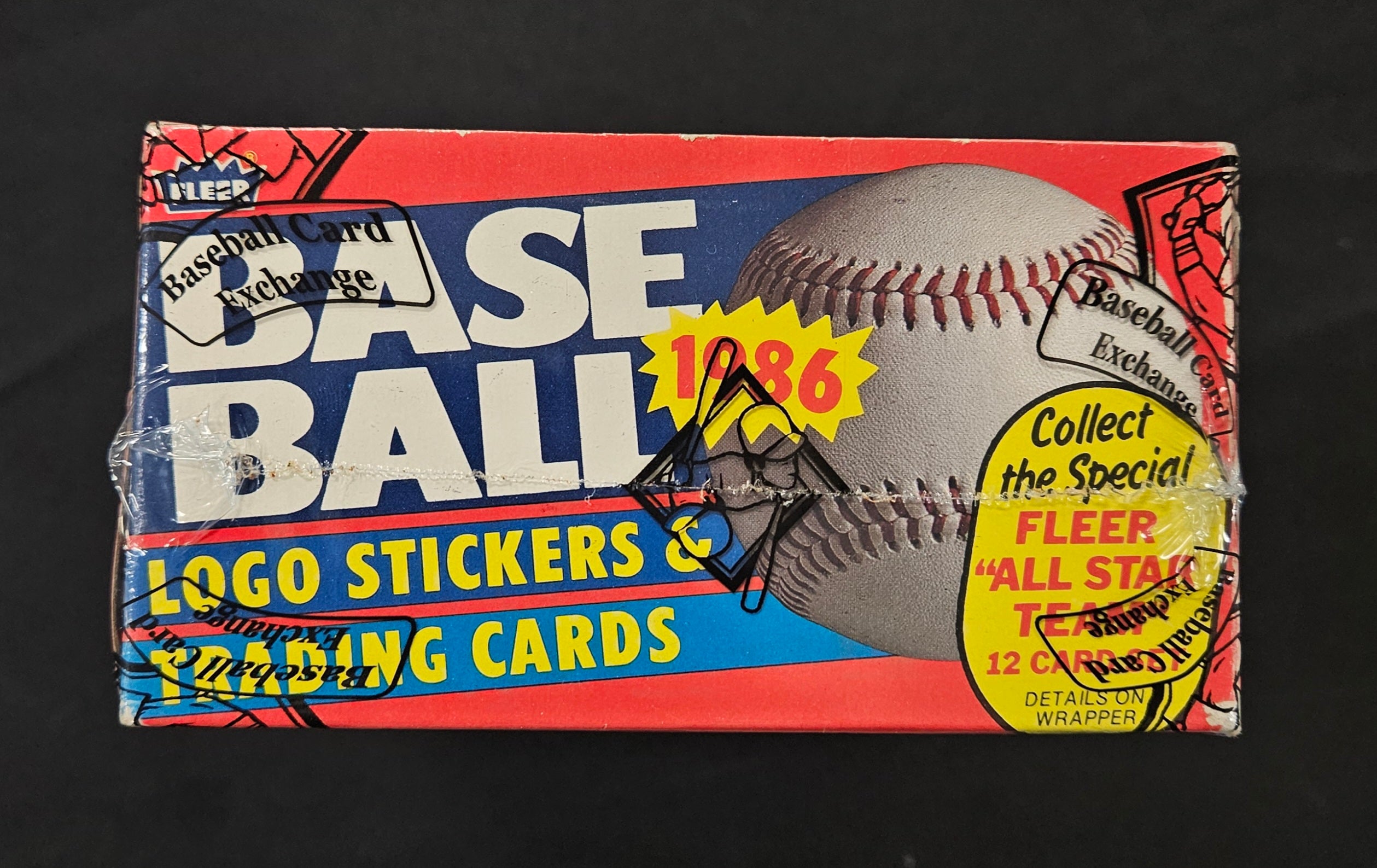 1986 Fleer Baseball Wax Box BBCE Wrapped/Sealed