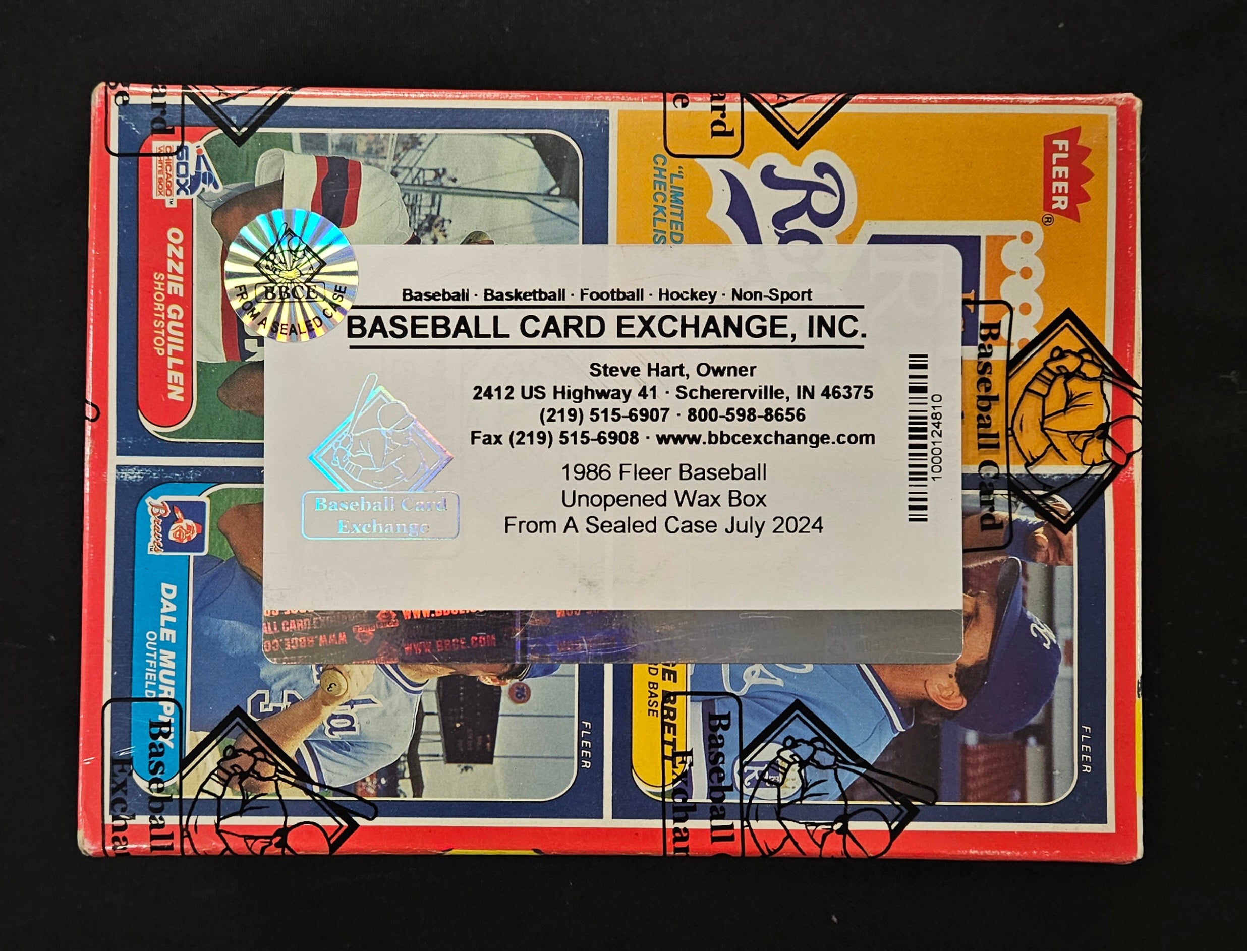 1986 Fleer Baseball Wax Box BBCE Wrapped/Sealed FASC