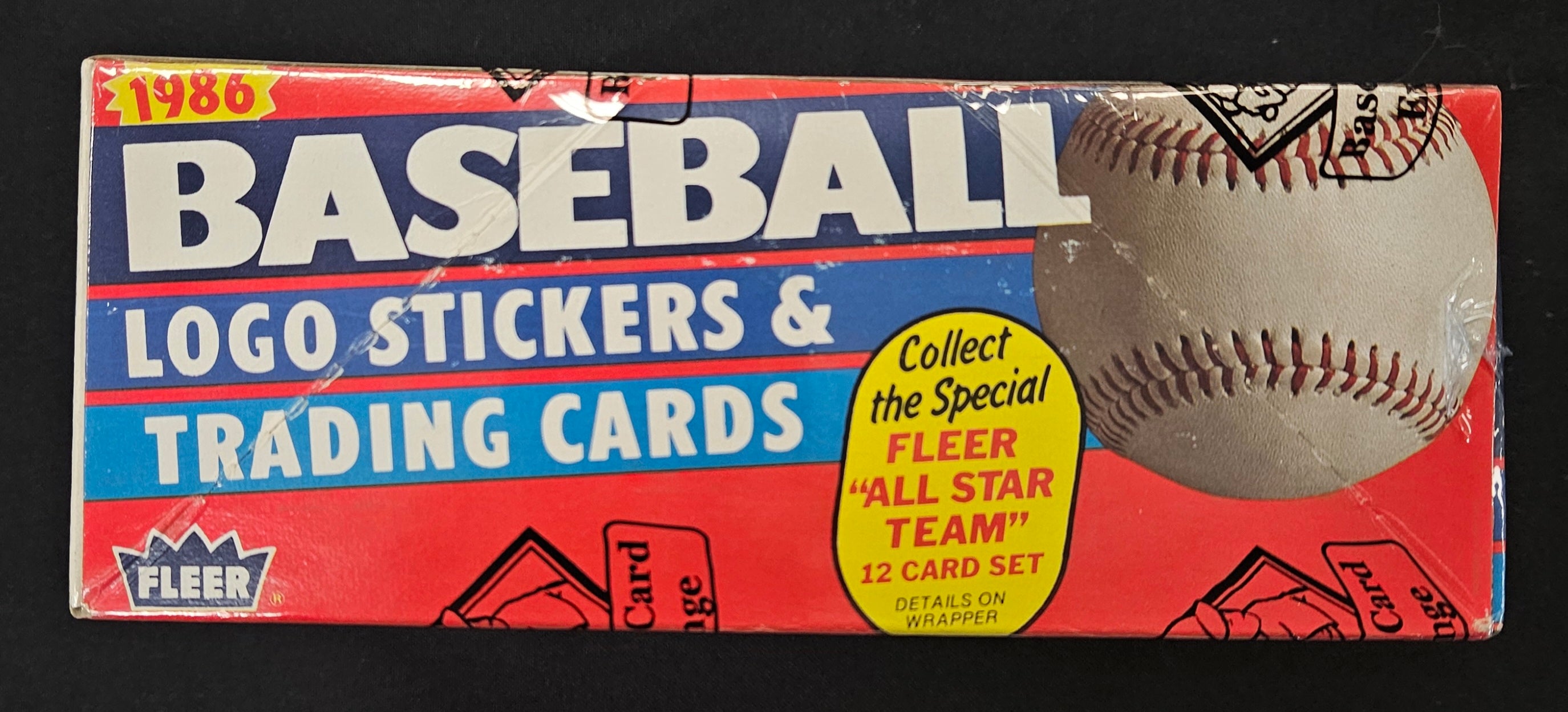 1986 Fleer Baseball Wax Box BBCE Wrapped/Sealed FASC
