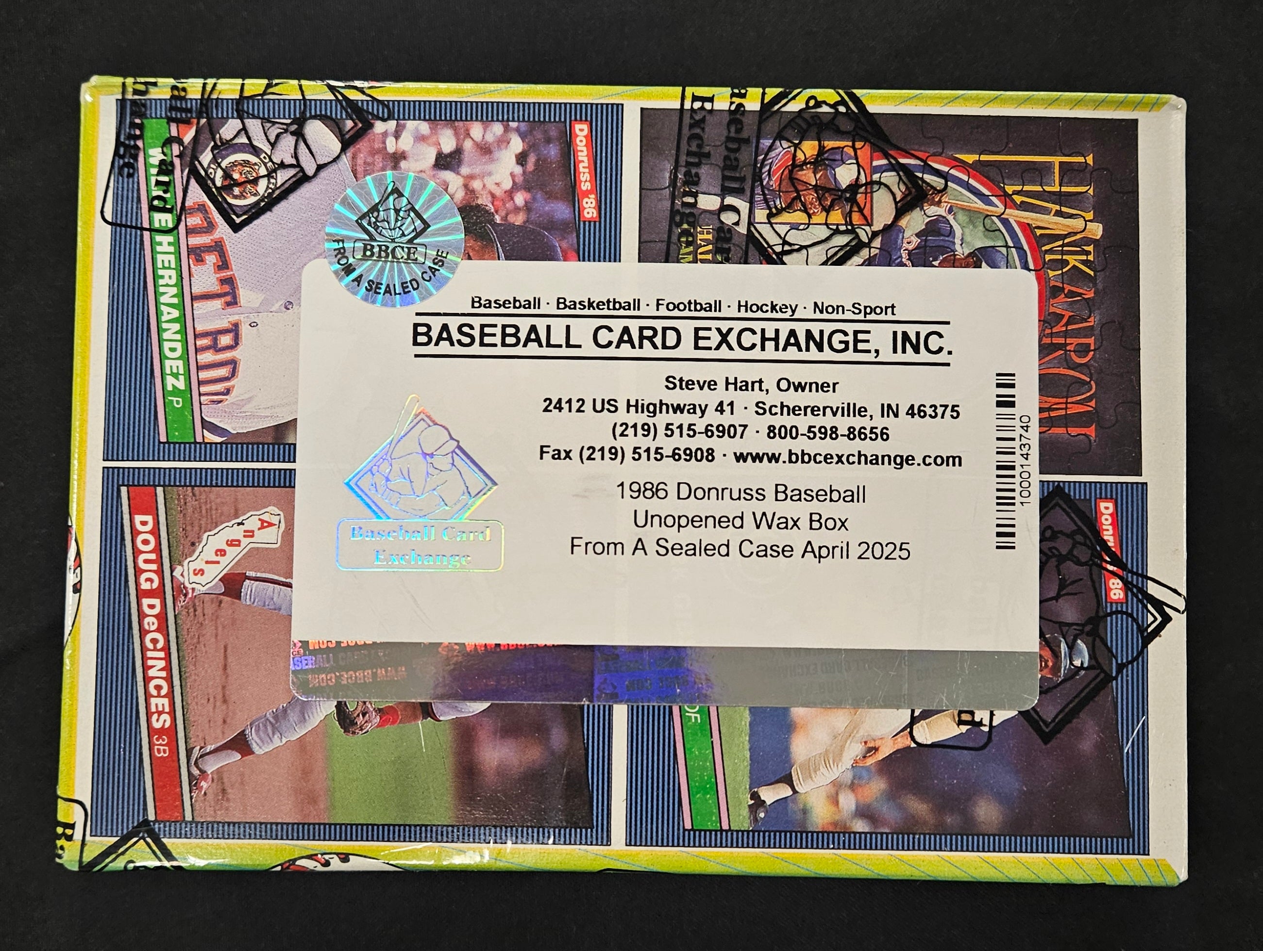 1986 Donruss Baseball Wax Box BBCE Wrapped/Sealed FASC