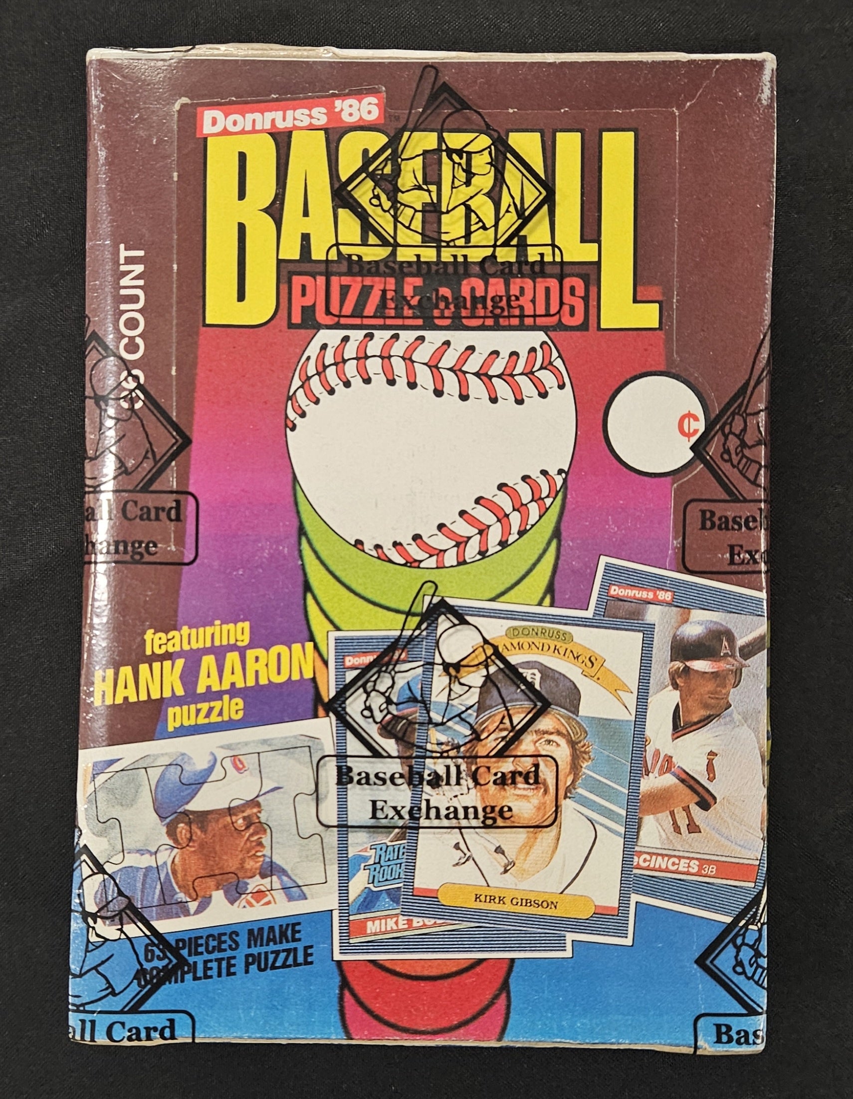 1986 Donruss Baseball Wax Box BBCE Wrapped/Sealed