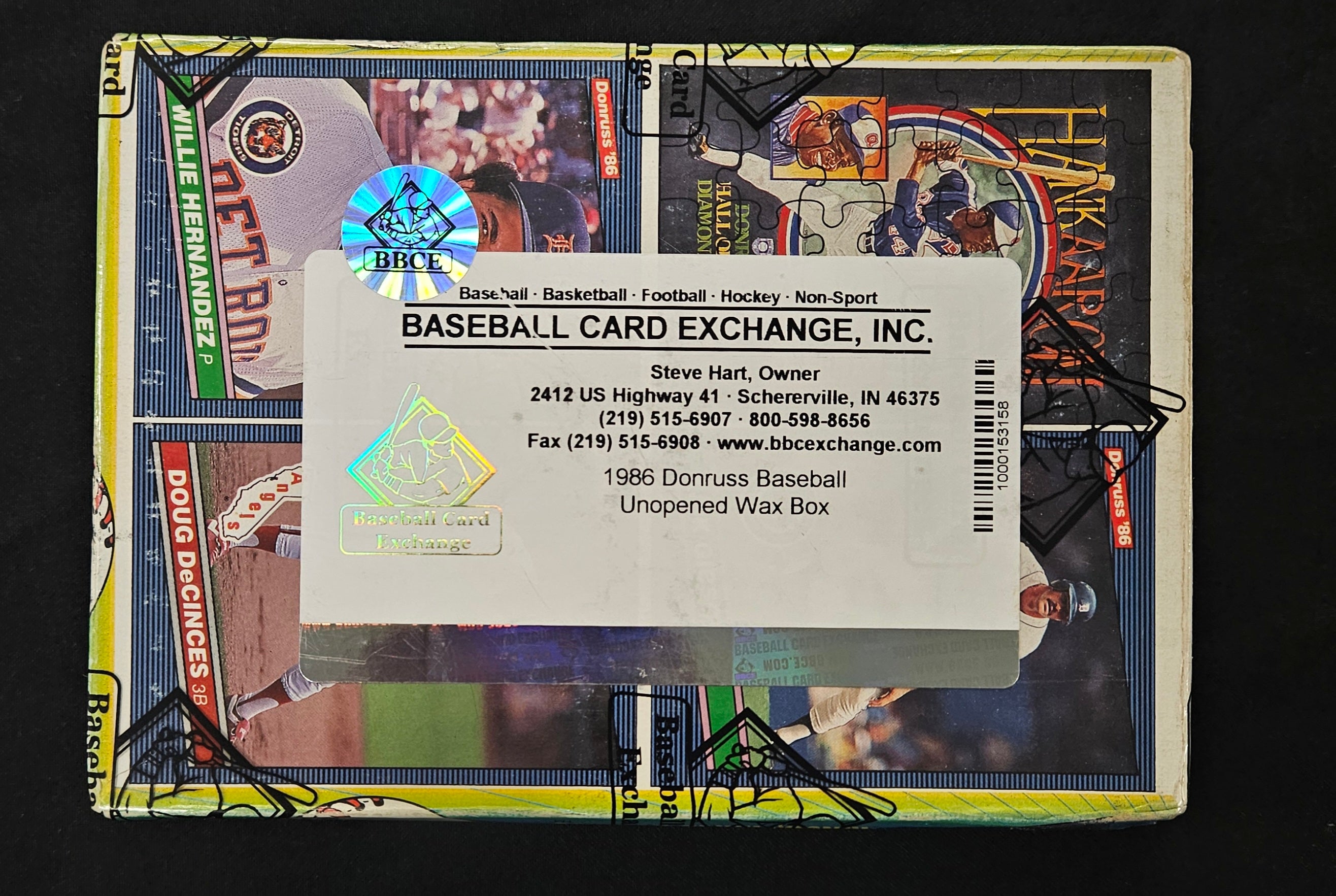 1986 Donruss Baseball Wax Box BBCE Wrapped/Sealed