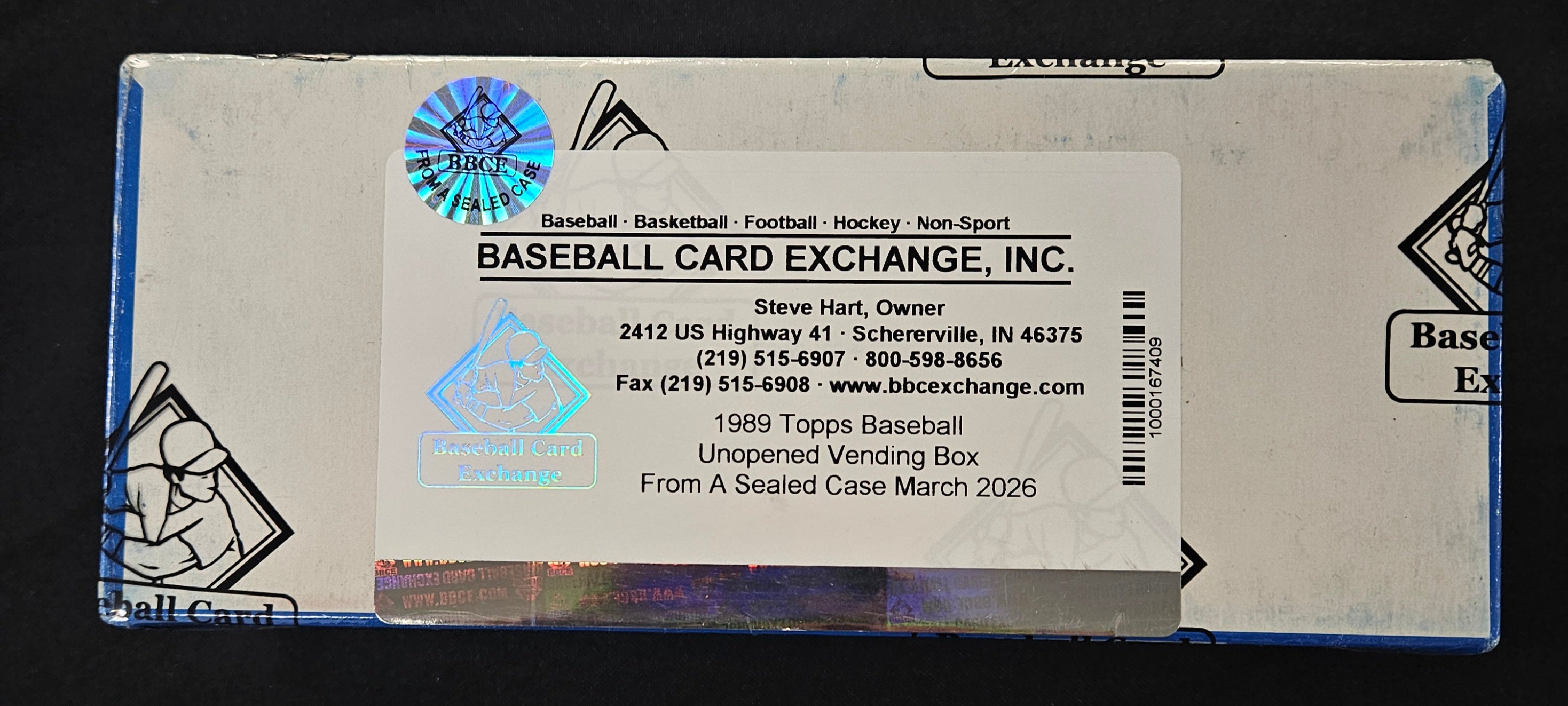 1989 Topps Baseball Vending Box BBCE Wrapped/Sealed FASC