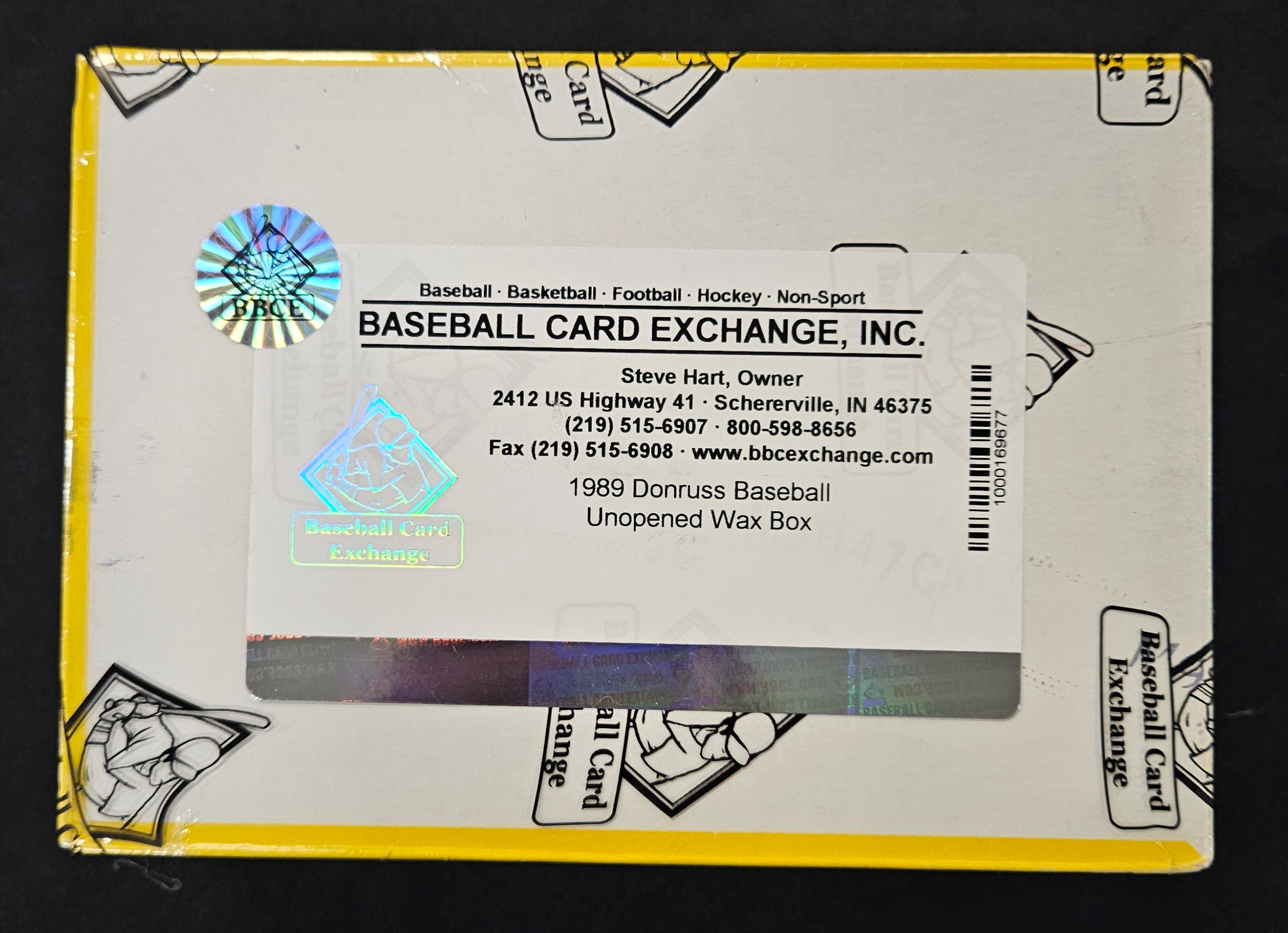 1989 Donruss Baseball Wax Box BBCE Wrapped/Sealed
