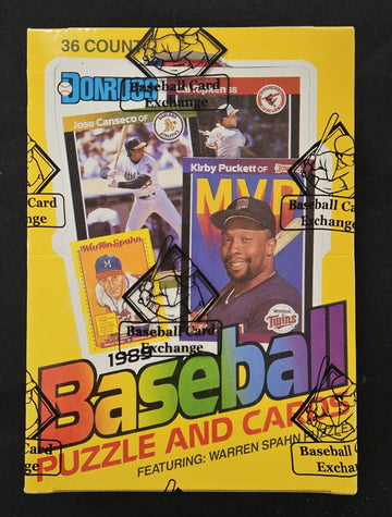 1989 Donruss Baseball Wax Box BBCE Wrapped/Sealed FASC