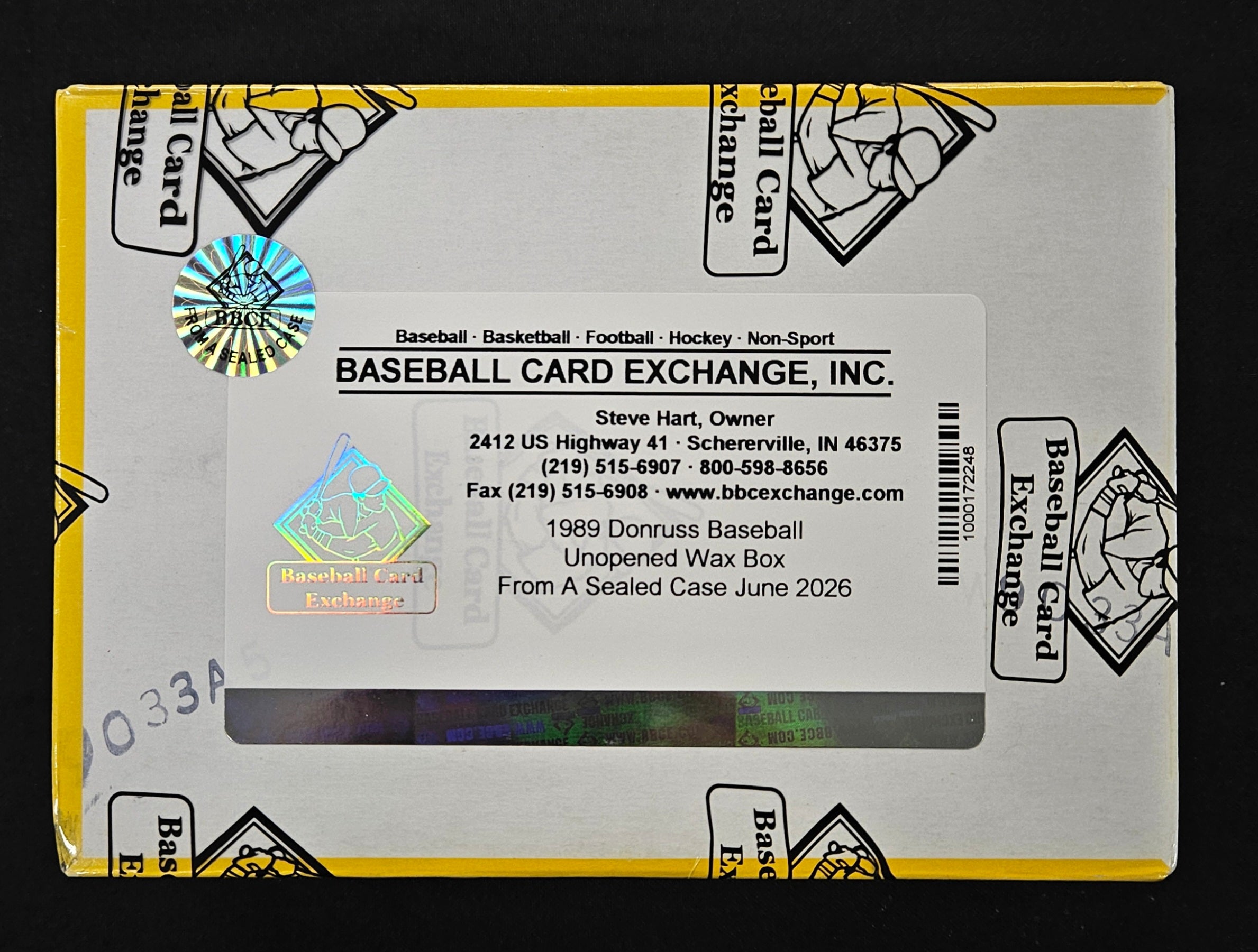1989 Donruss Baseball Wax Box BBCE Wrapped/Sealed FASC