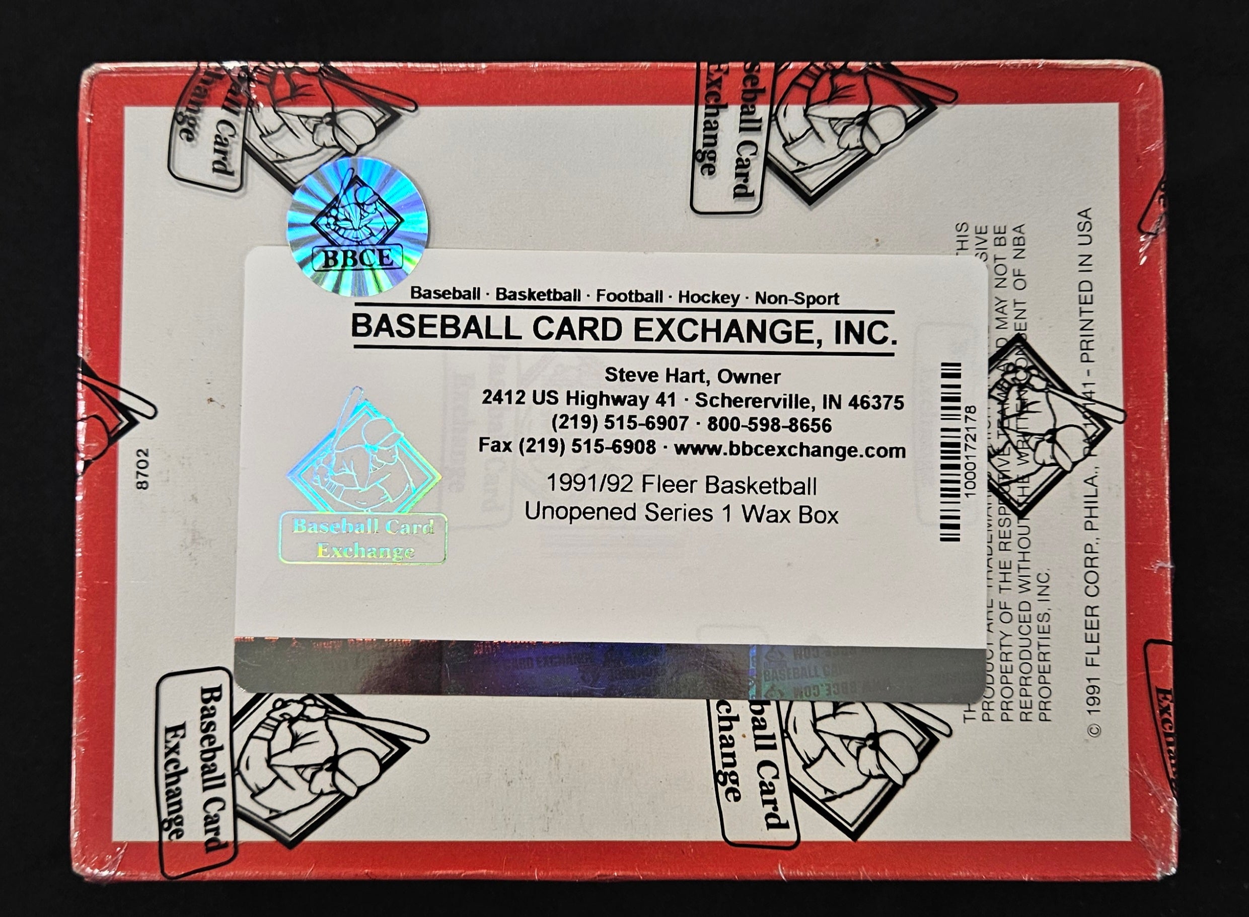 1991-92 Fleer Basketball Wax Box BBCE Wrapped/Sealed