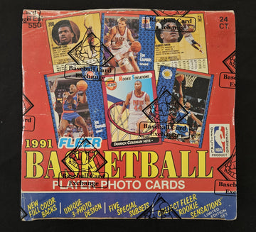 1991-92 Fleer Basketball Jumbo Box BBCE Wrapped/Sealed