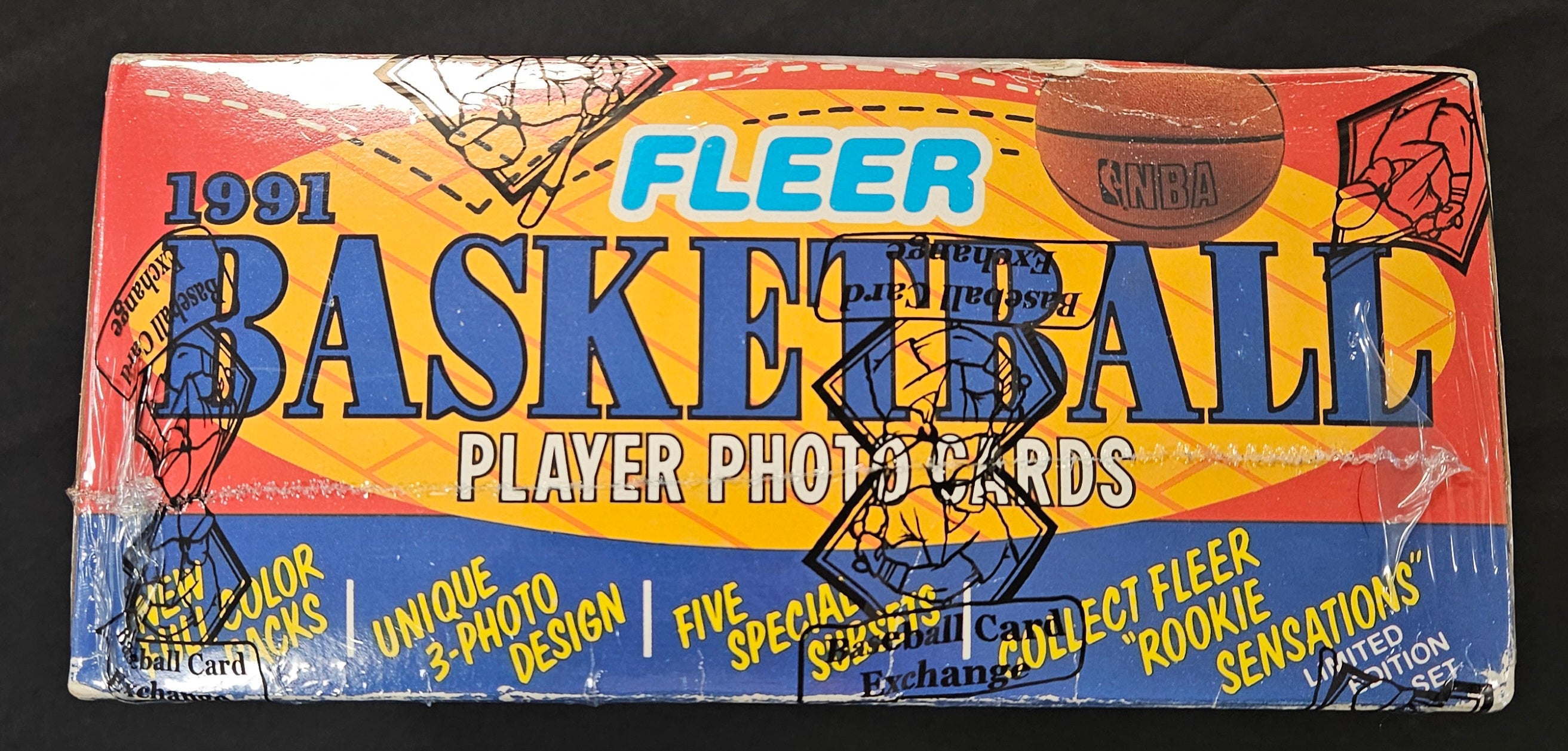 1991-92 Fleer Basketball Jumbo Box BBCE Wrapped/Sealed