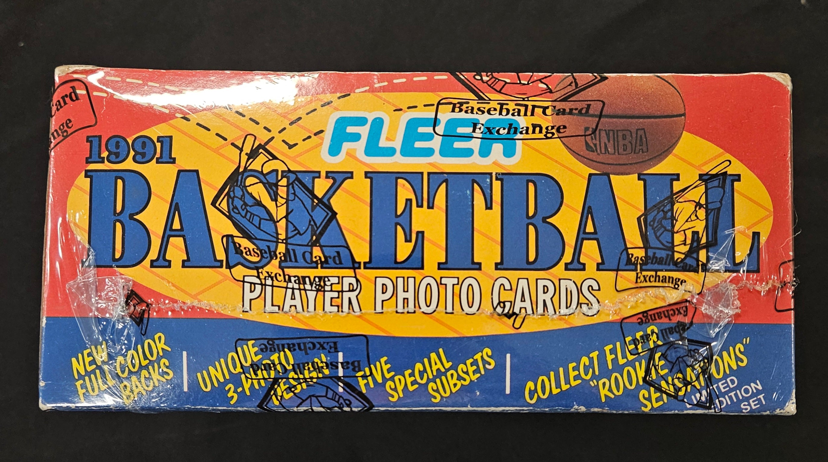 1991-92 Fleer Basketball Jumbo Box BBCE Wrapped/Sealed