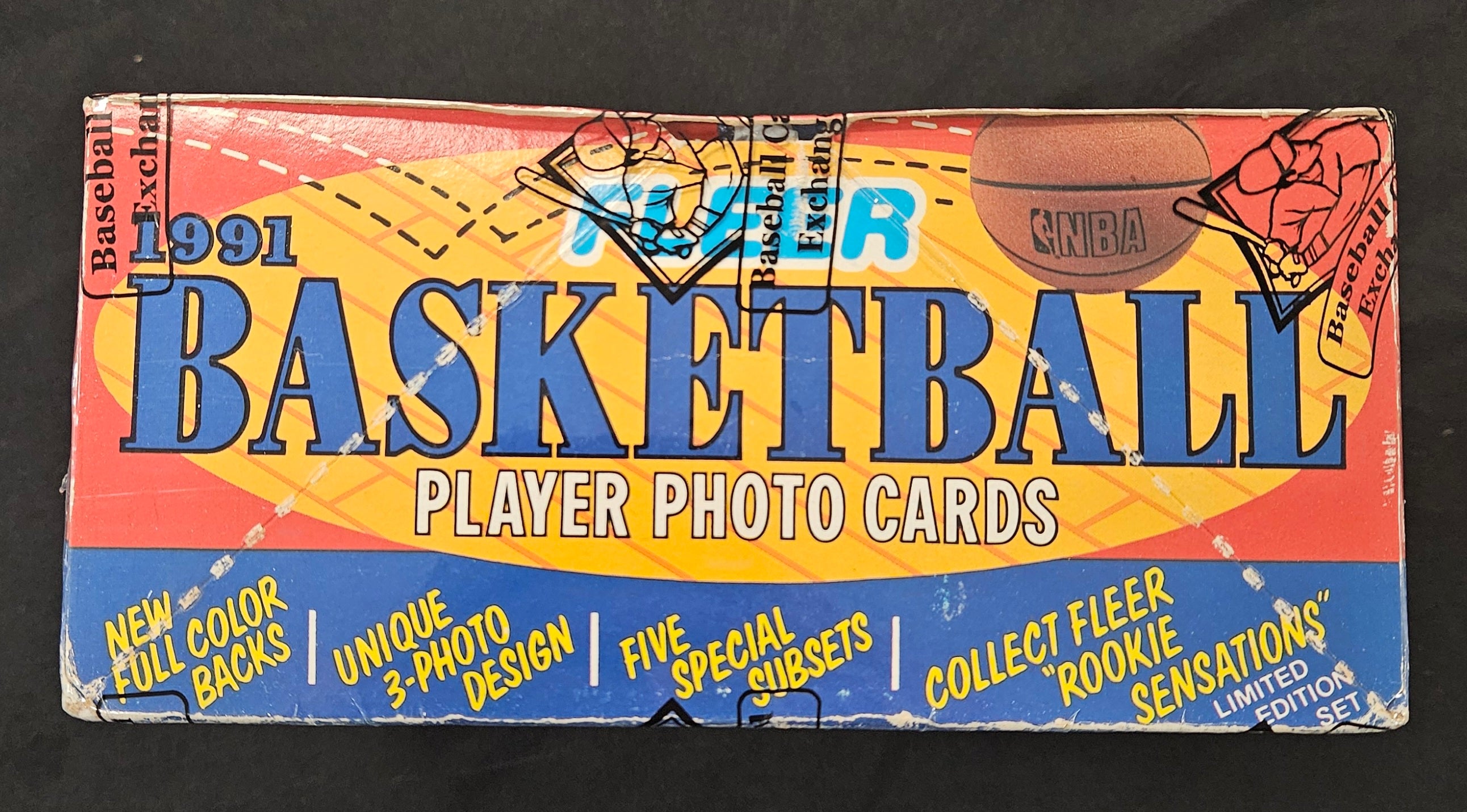 1991-92 Fleer Basketball Jumbo Box BBCE Wrapped/Sealed