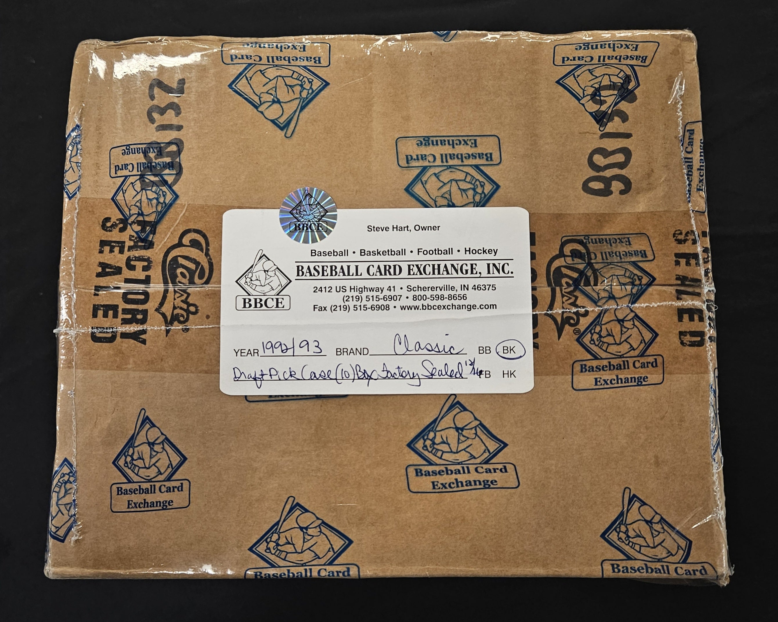 1992-93 Classic Draft Pick Basketball 10 Box Case Factory Sealed BBCE Wrapped