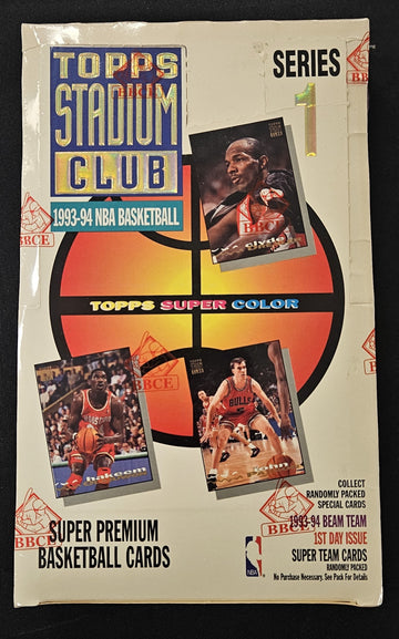 1993-94 Topps Stadium Club Series One Basketball Box BBCE Wrapped/Sealed