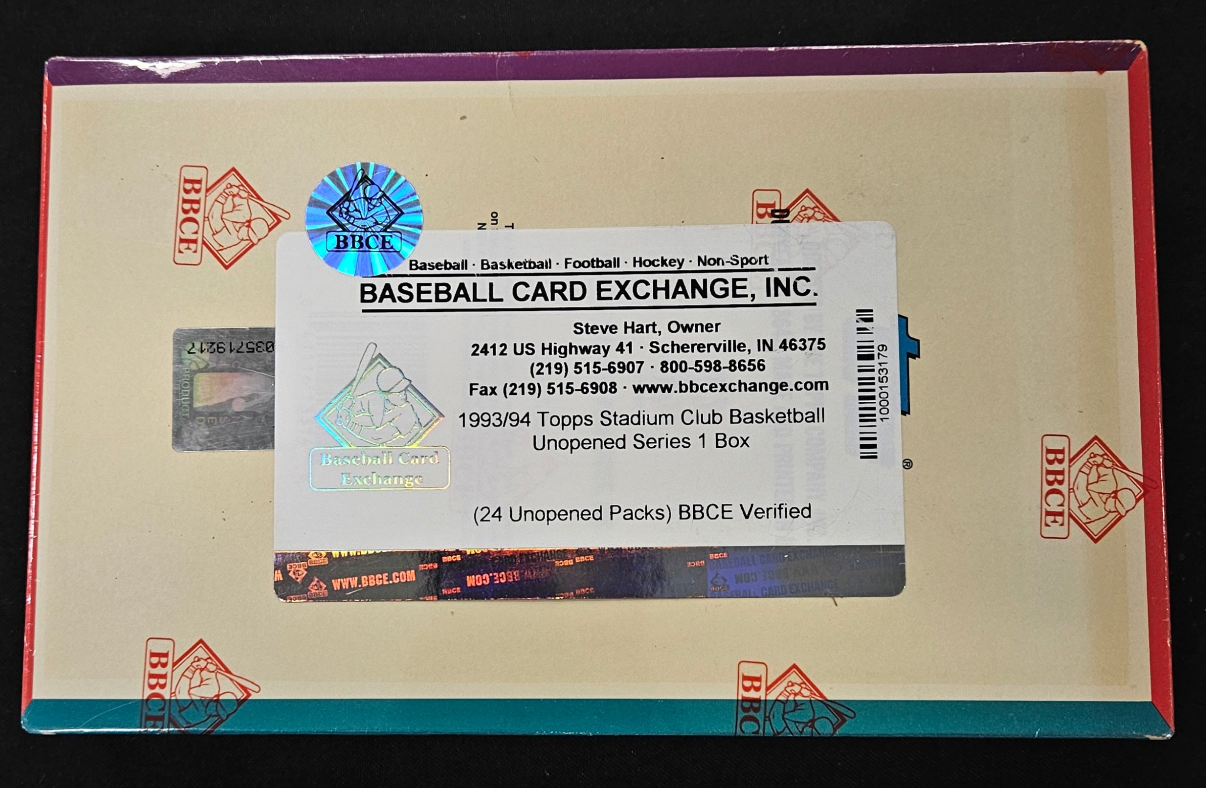 1993-94 Topps Stadium Club Series One Basketball Box BBCE Wrapped/Sealed
