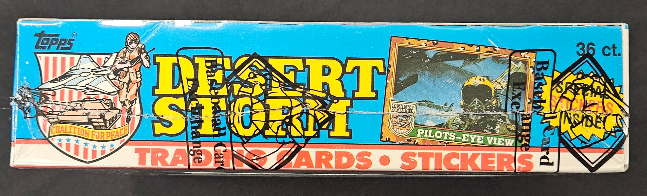1991 Topps Desert Storm Series One Blue Box BBCE Wrapped/Sealed