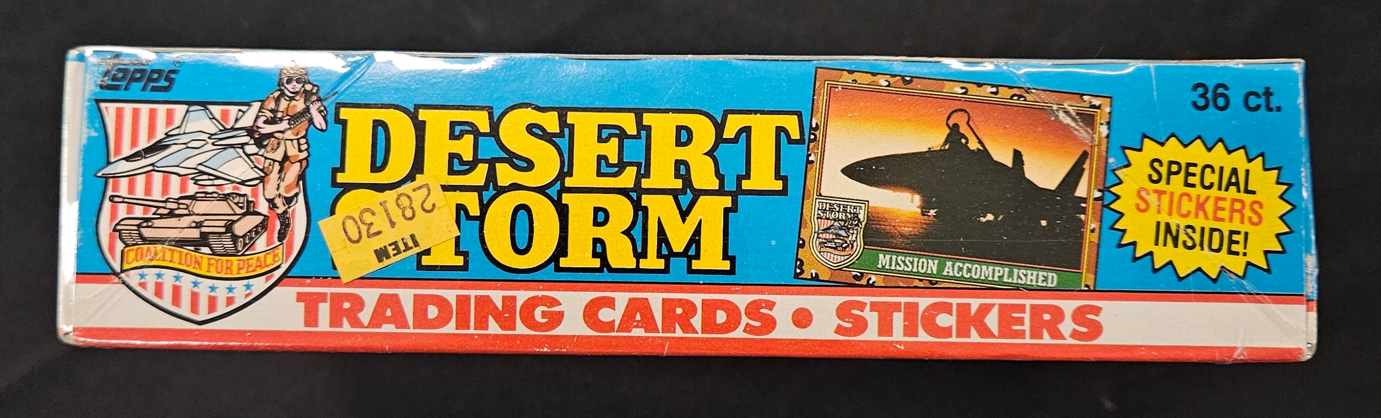 1991 Topps Desert Storm Series One Blue Box BBCE Wrapped/Sealed