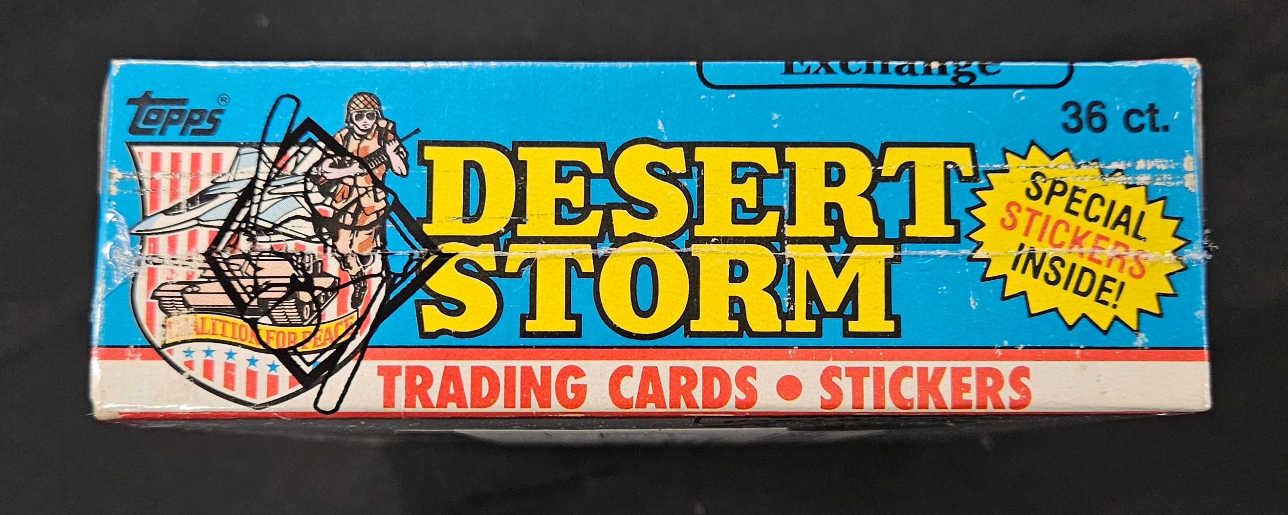 1991 Topps Desert Storm Series One Blue Box BBCE Wrapped/Sealed