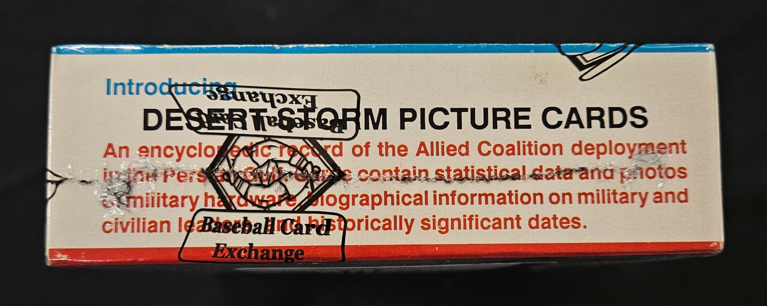 1991 Topps Desert Storm Series One Blue Box BBCE Wrapped/Sealed