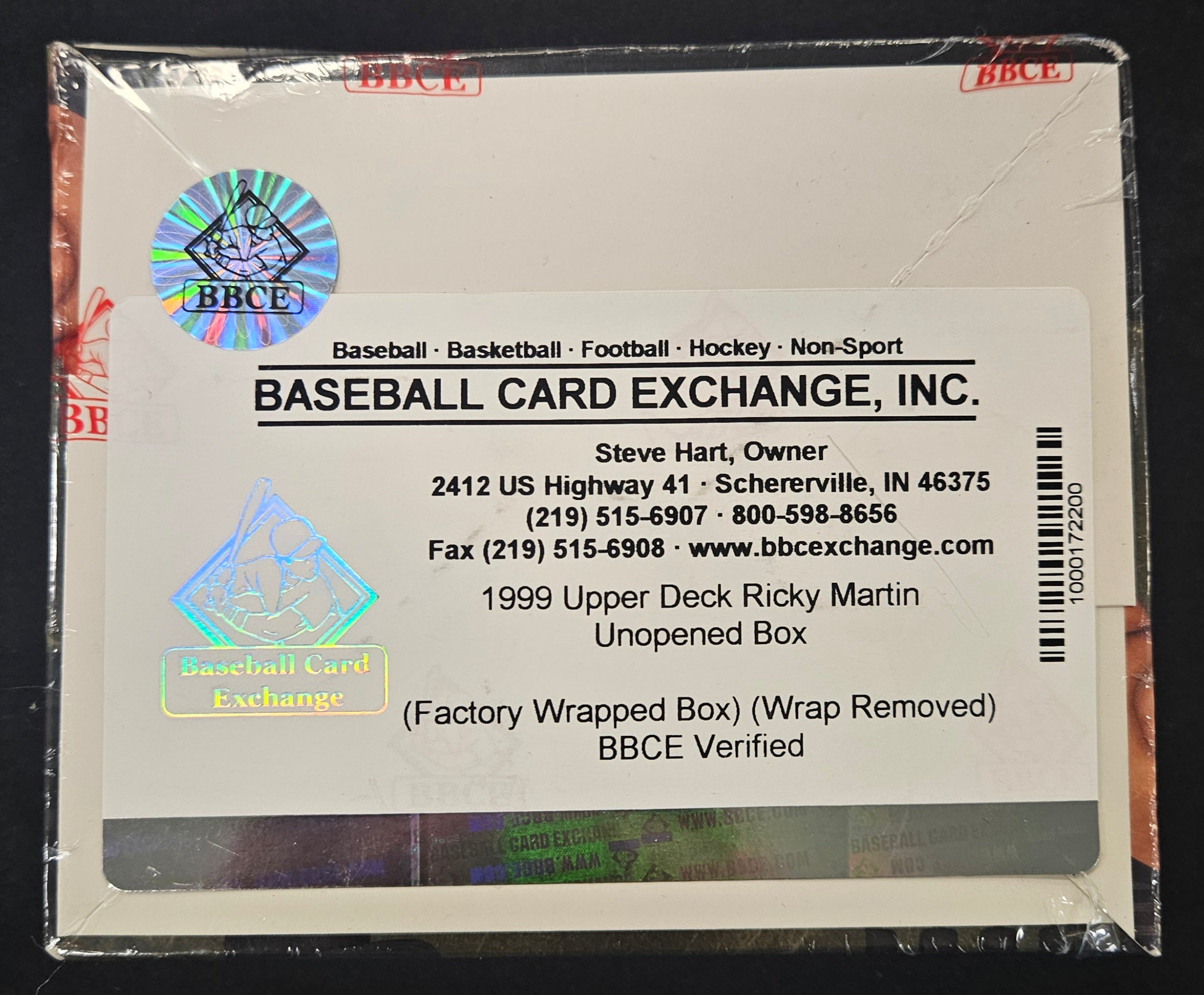 1999 Upper Deck Ricky Martin Box Factory Sealed BBCE Wrapped