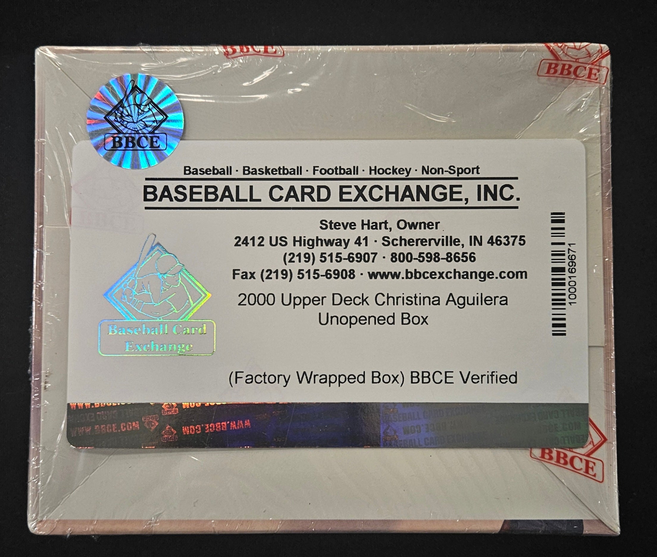 2000 Upper Deck Christina Aguilera Factory Sealed Box BBCE Wrapped