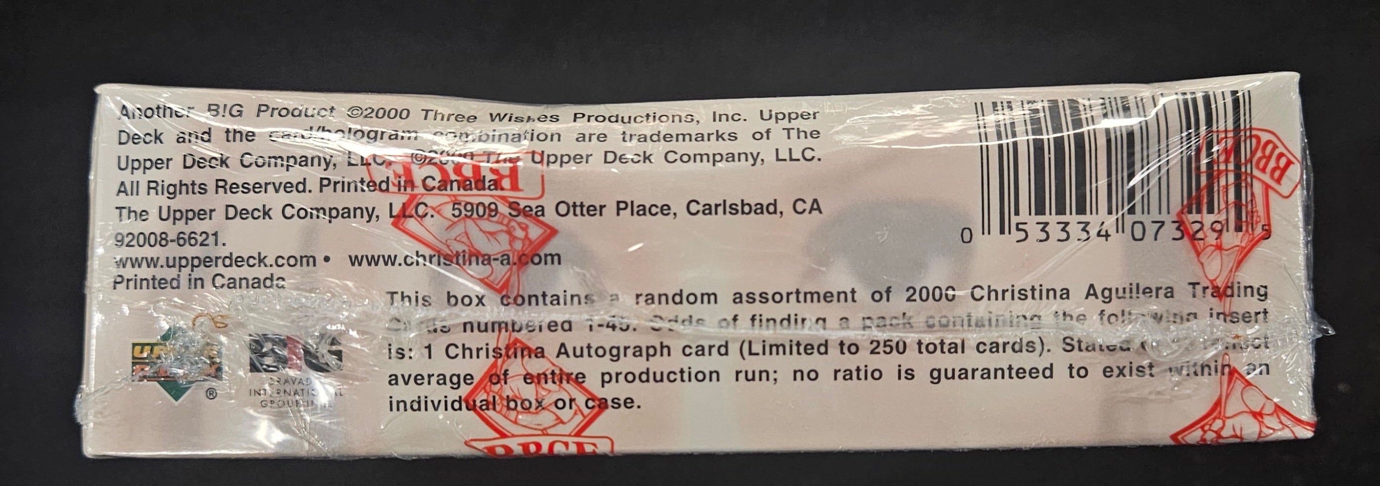 2000 Upper Deck Christina Aguilera Factory Sealed Box BBCE Wrapped