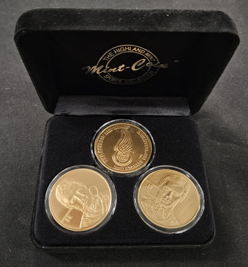 1997 Highland Mint Steve Yzerman/Sergei Fedorov/ Bronze 3-Coin Set /2500