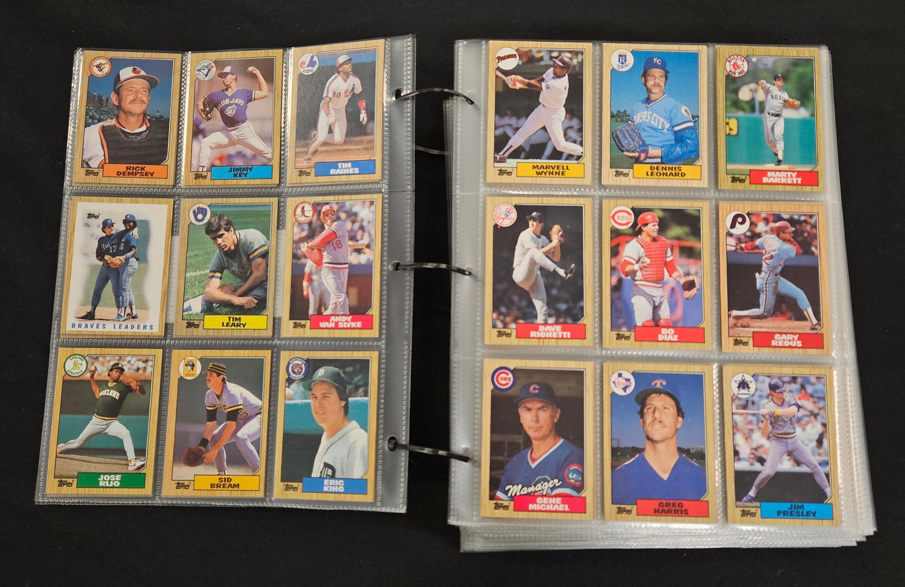 1987 Topps Baseball Complete Set (792/792) NM-MT in Pages