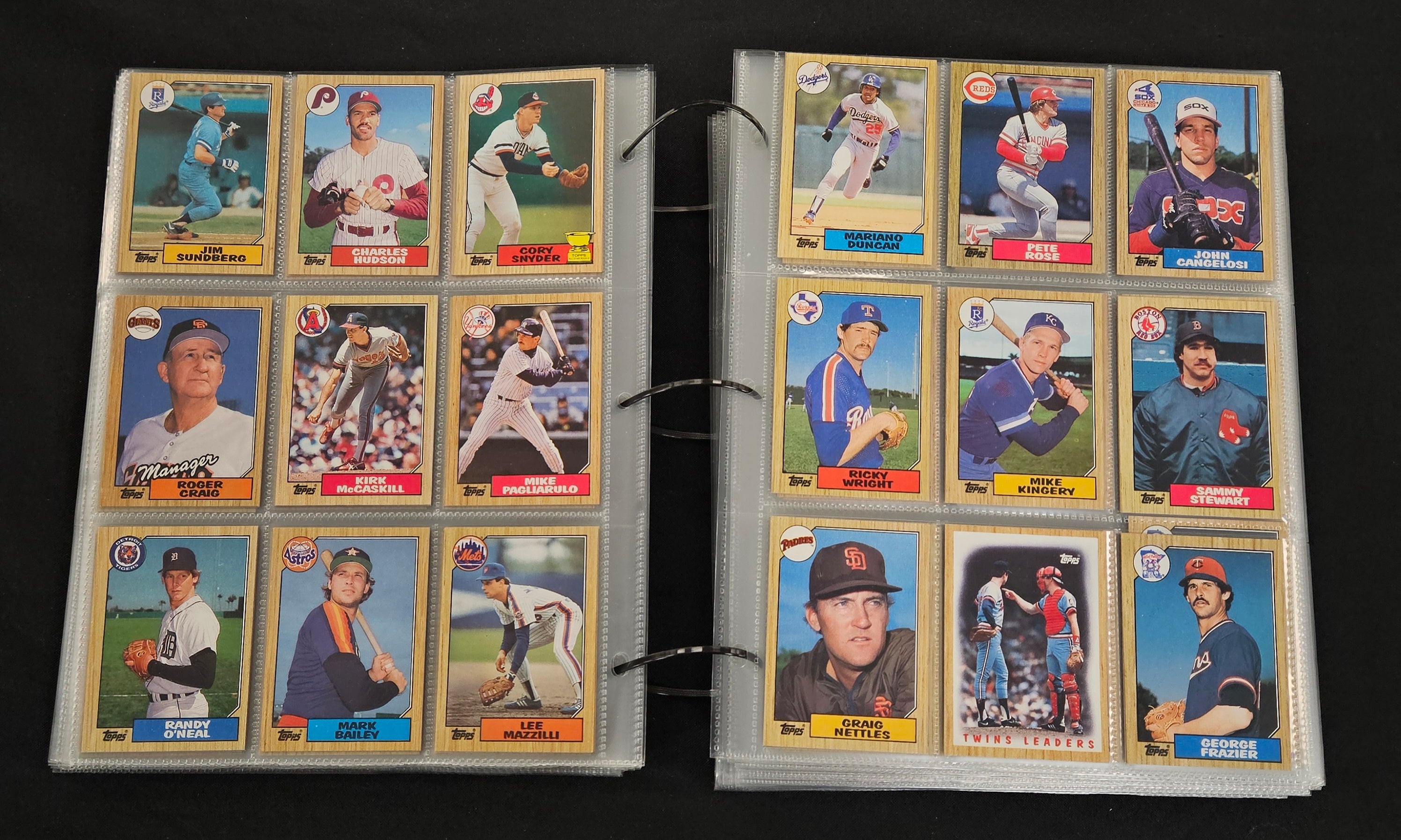 1987 Topps Baseball Complete Set (792/792) NM-MT in Pages