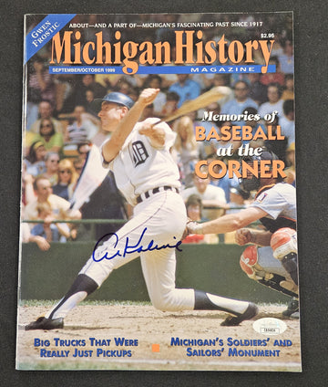 1999 Michigan History Al Kaline Signed Autographed Magazine JSA Authentic