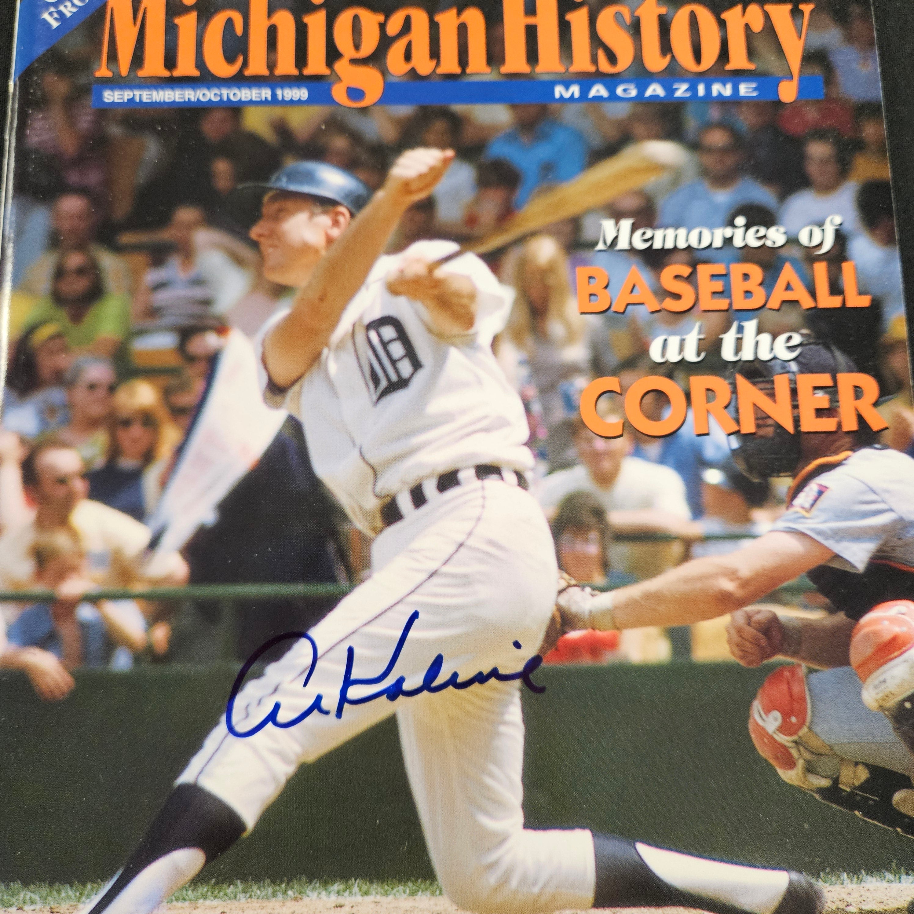 1999 Michigan History Al Kaline Signed Autographed Magazine JSA Authentic