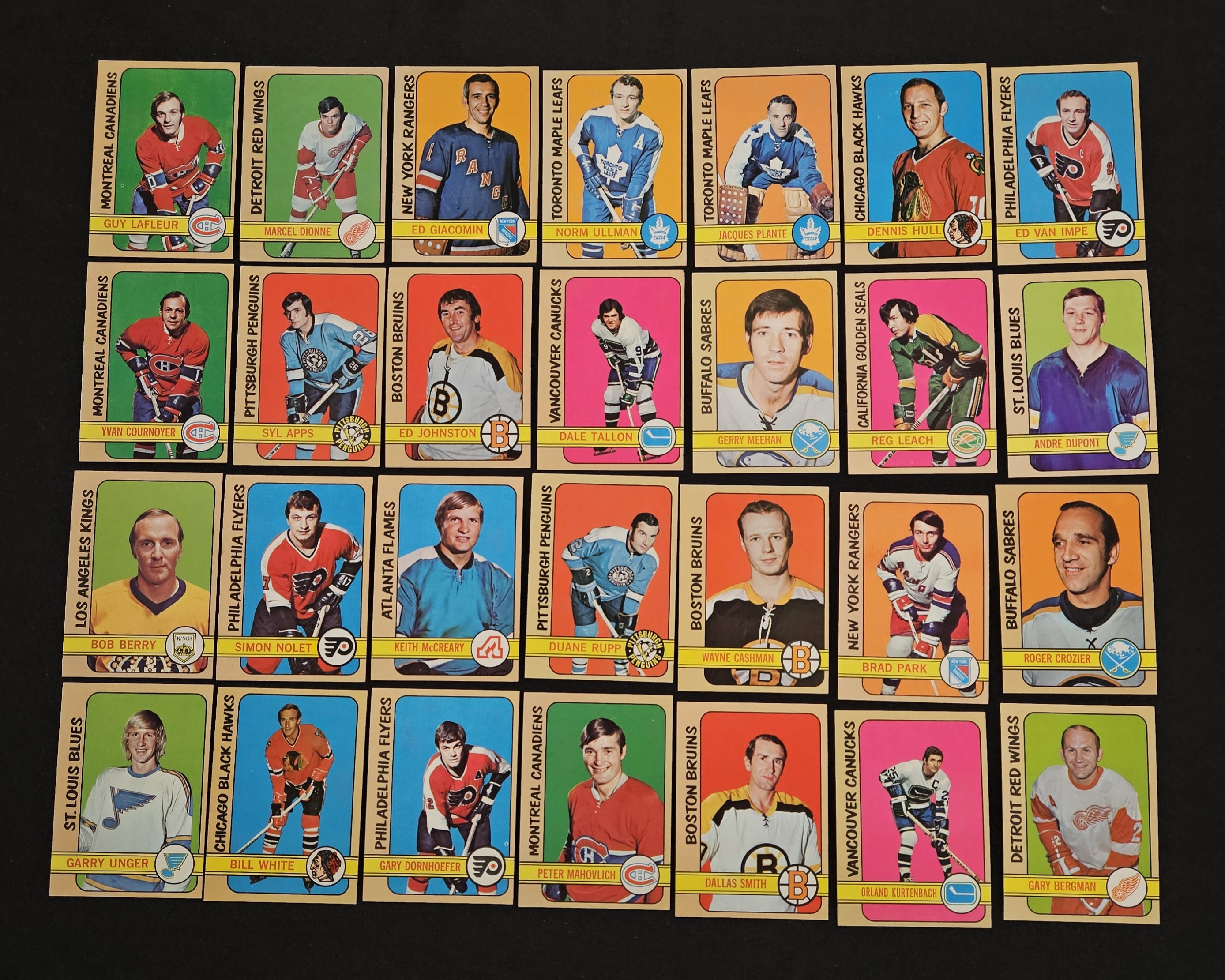 1972-73 Topps Hockey (Lot Of 64) W/ Stars EX/MT