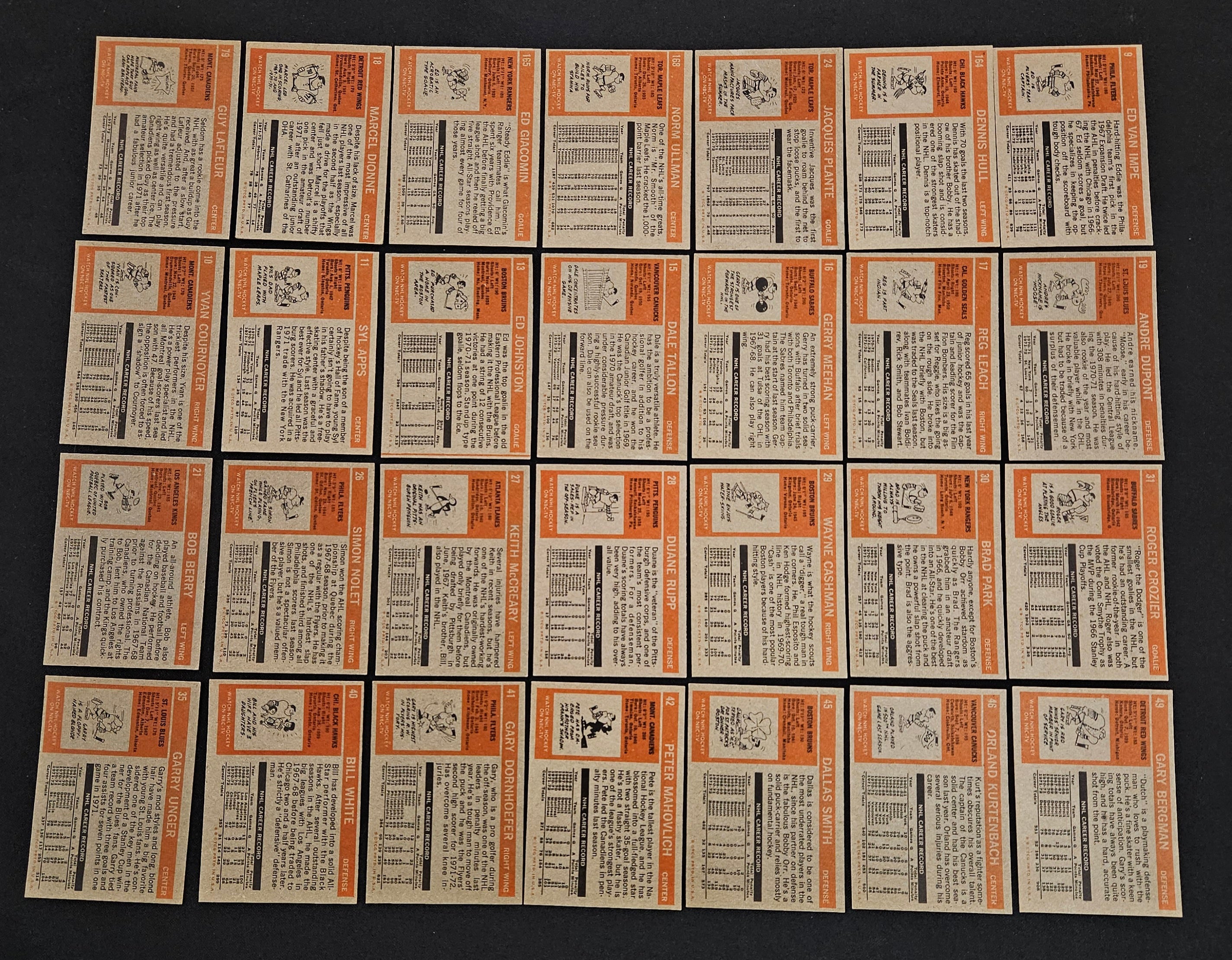1972-73 Topps Hockey (Lot Of 64) W/ Stars EX/MT