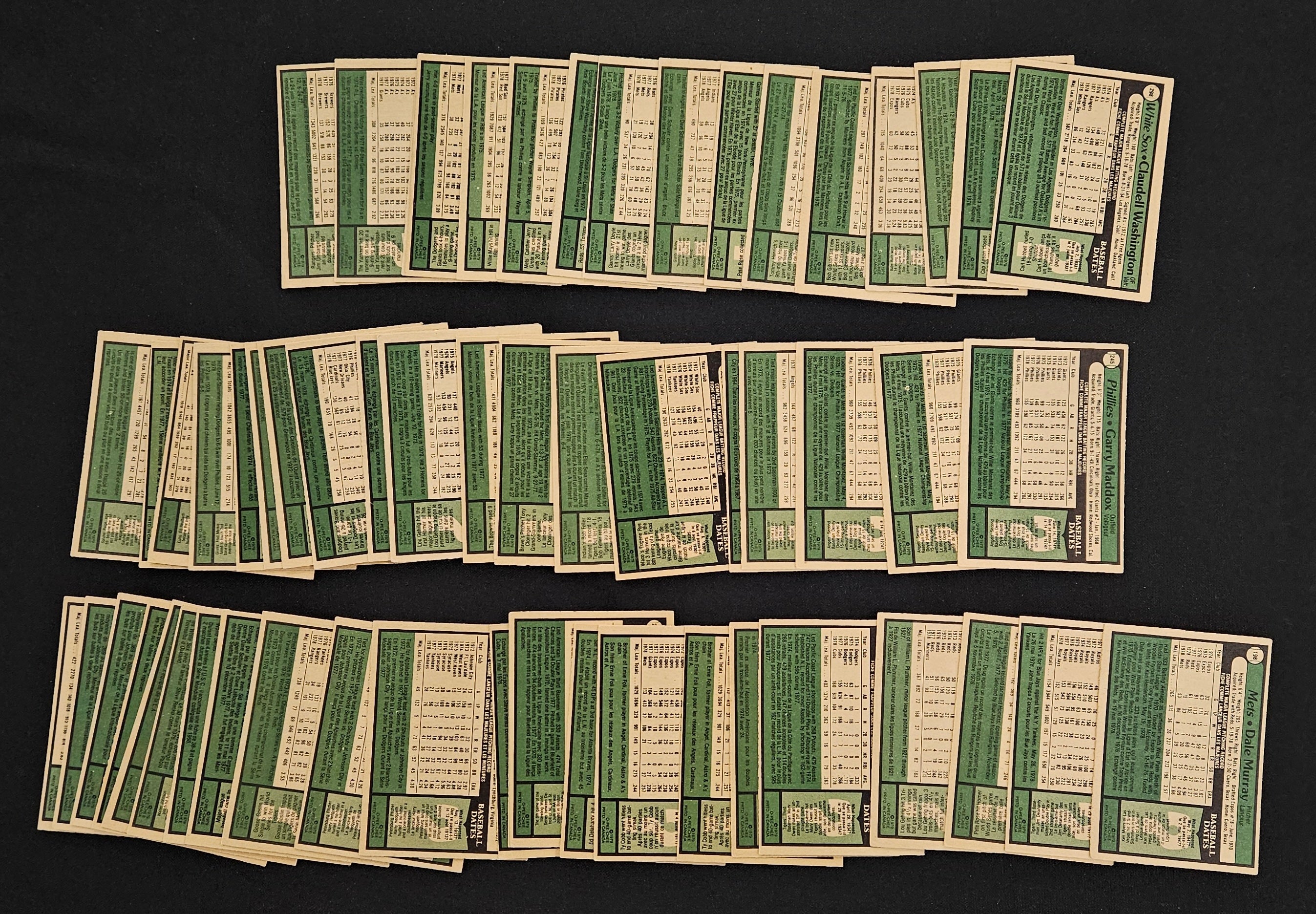 1979 O-Pee-Chee Baseball (Lot Of 134) W /Duplicates VG-EX